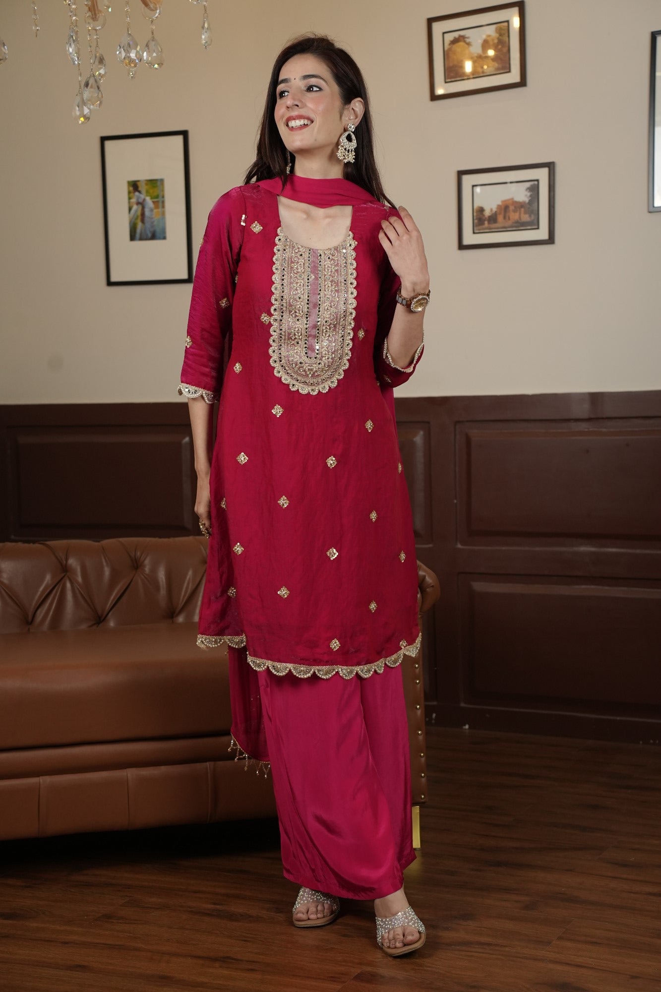 Image of Ruhani Rani Palazzo Set