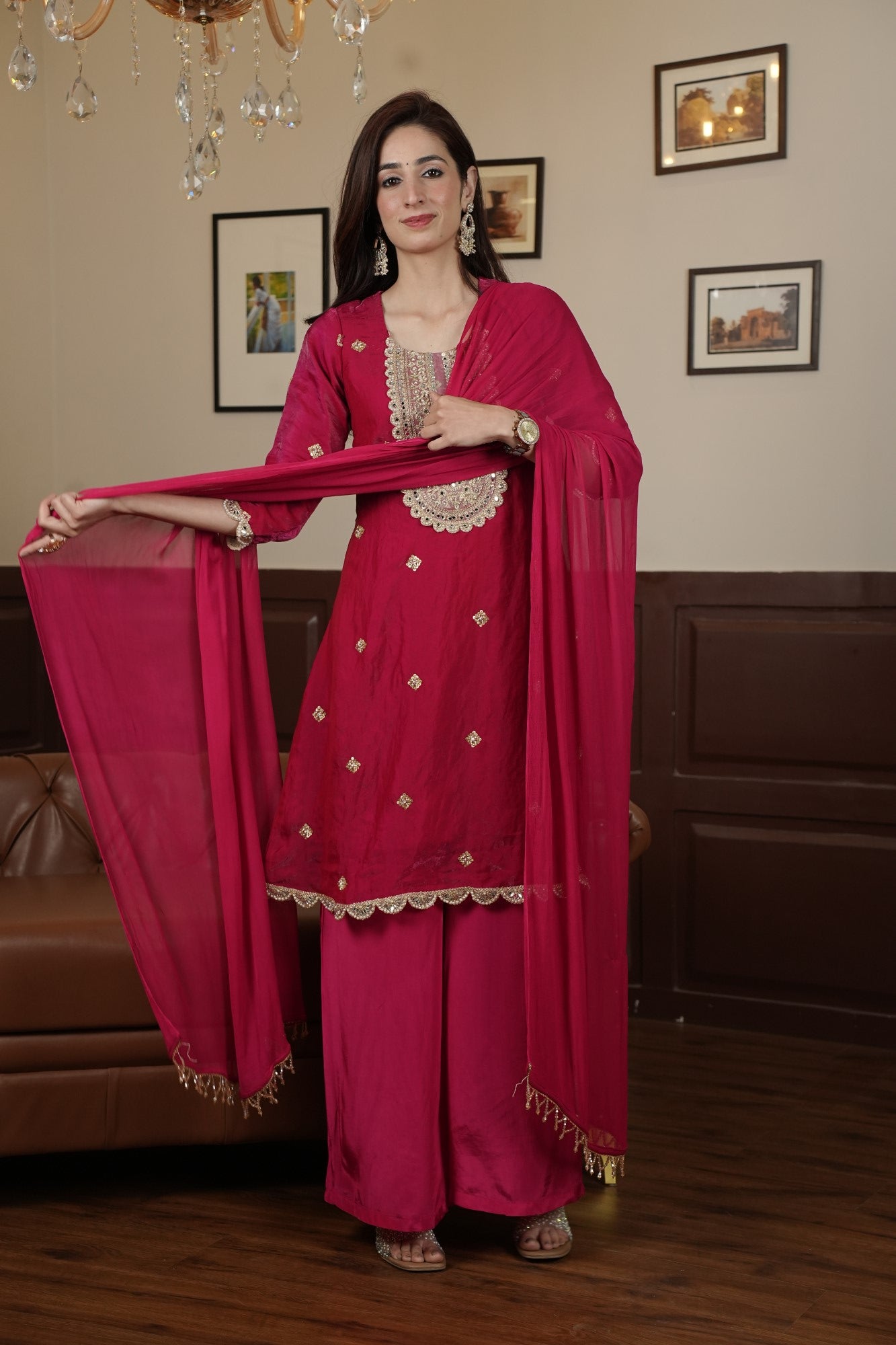 Image of Ruhani Rani Palazzo Set