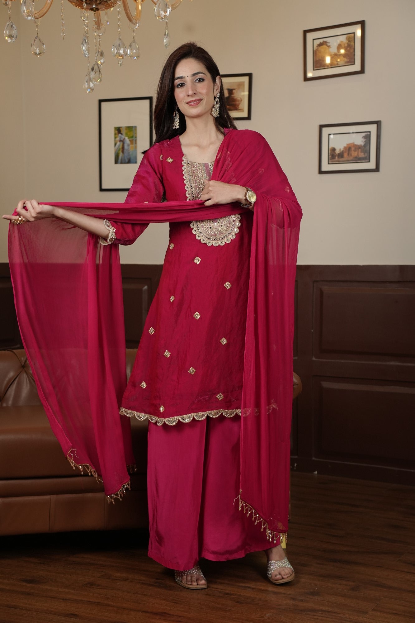 Image of Ruhani Rani Palazzo Set