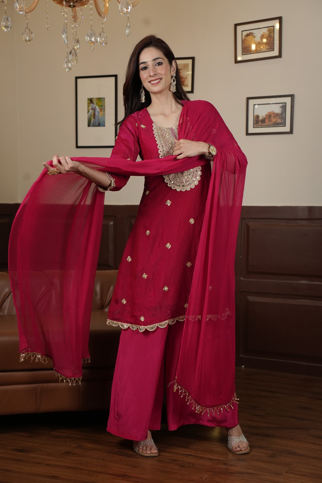 Image of Ruhani Rani Palazzo Set