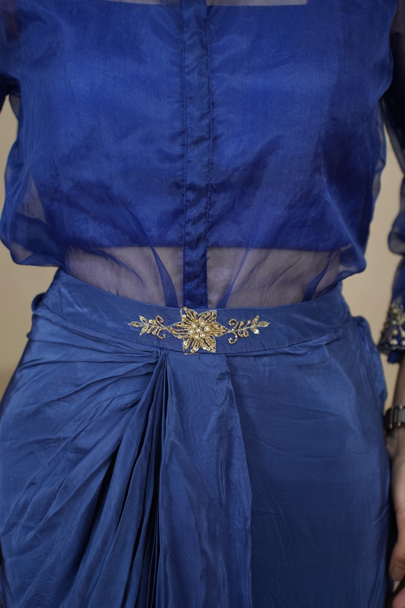 Image of Neel Saaz Draped Co-Ord Set