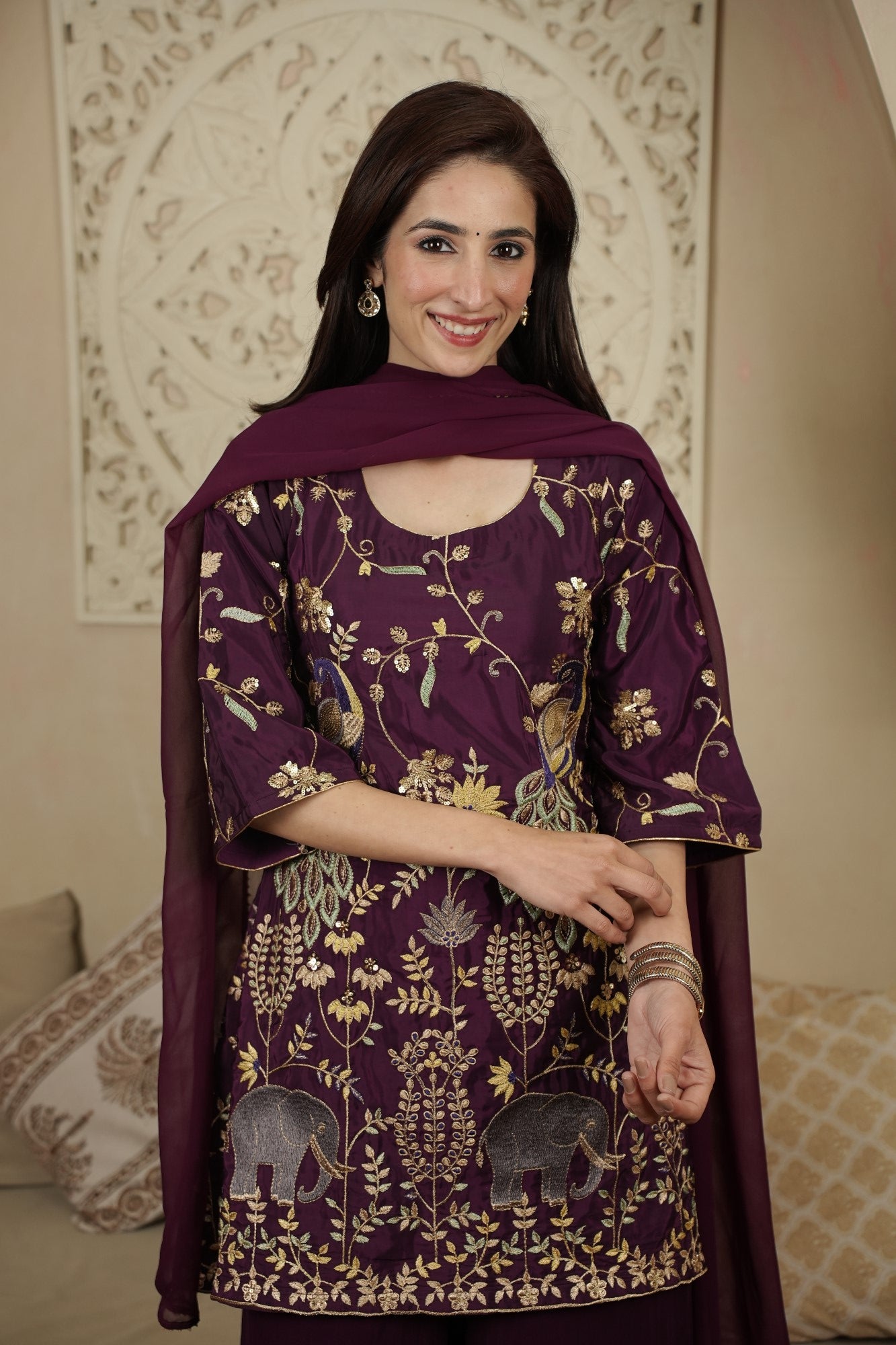 Image of Rajwada Noor Palazzo Set