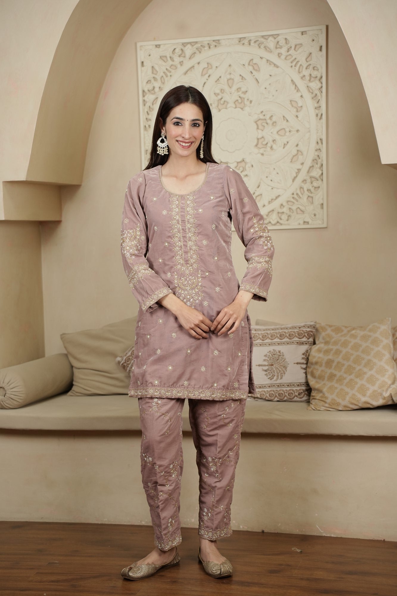 Image of Mehr-E-Mauve Festive Set