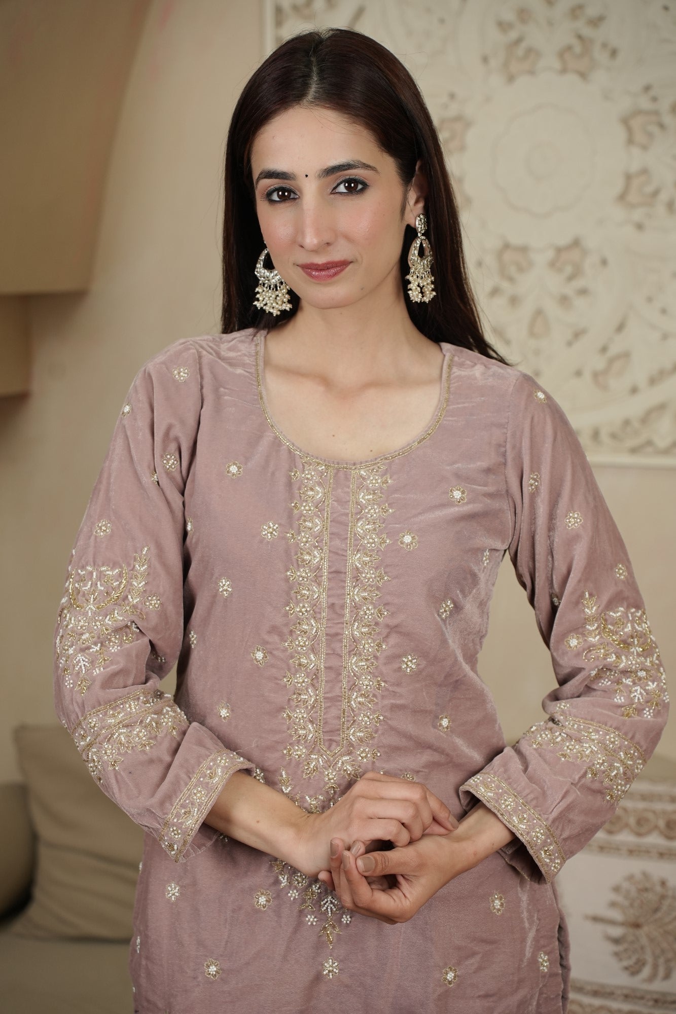 Image of Mehr-E-Mauve Festive Set