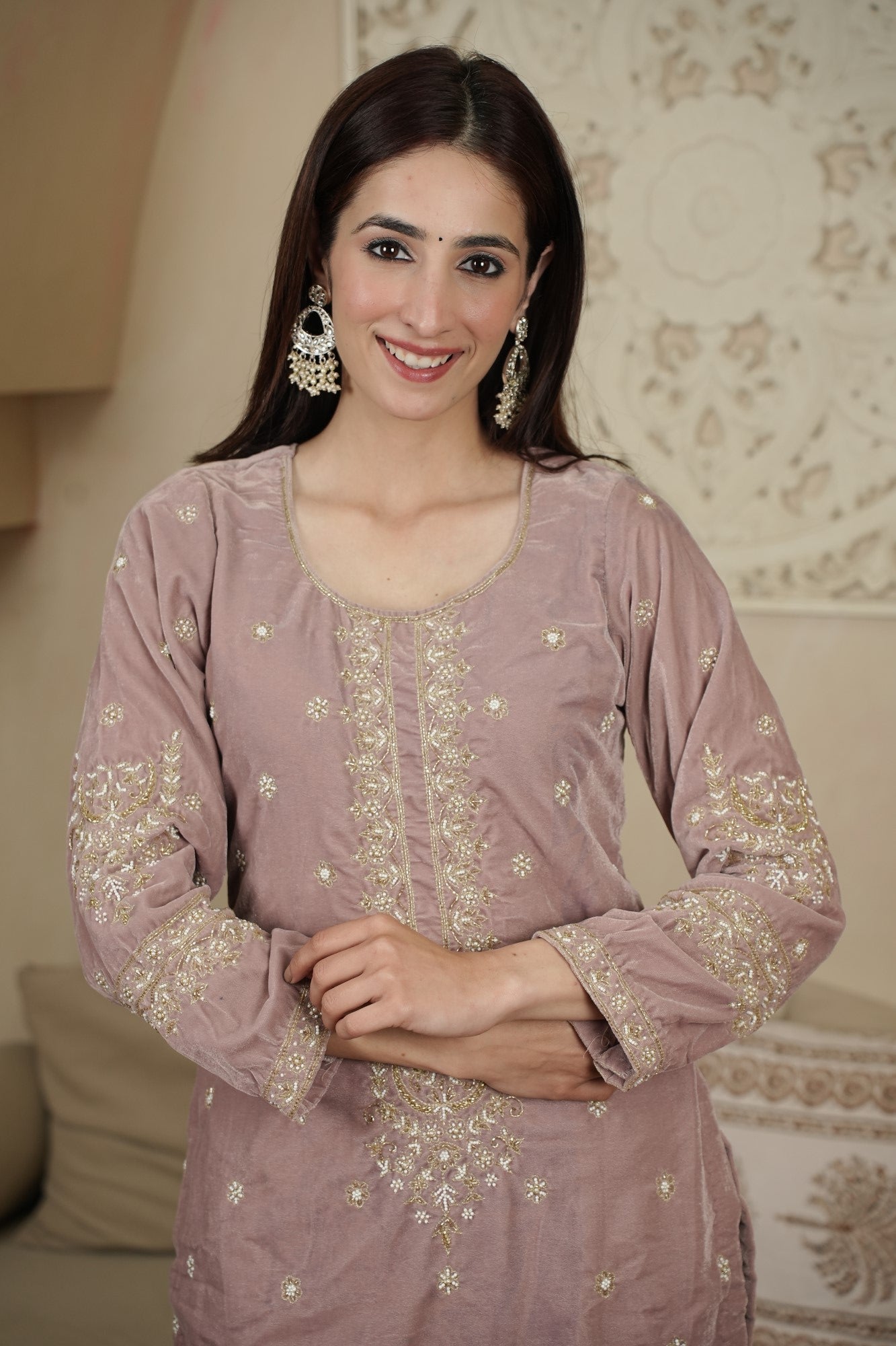 Image of Mehr-E-Mauve Festive Set