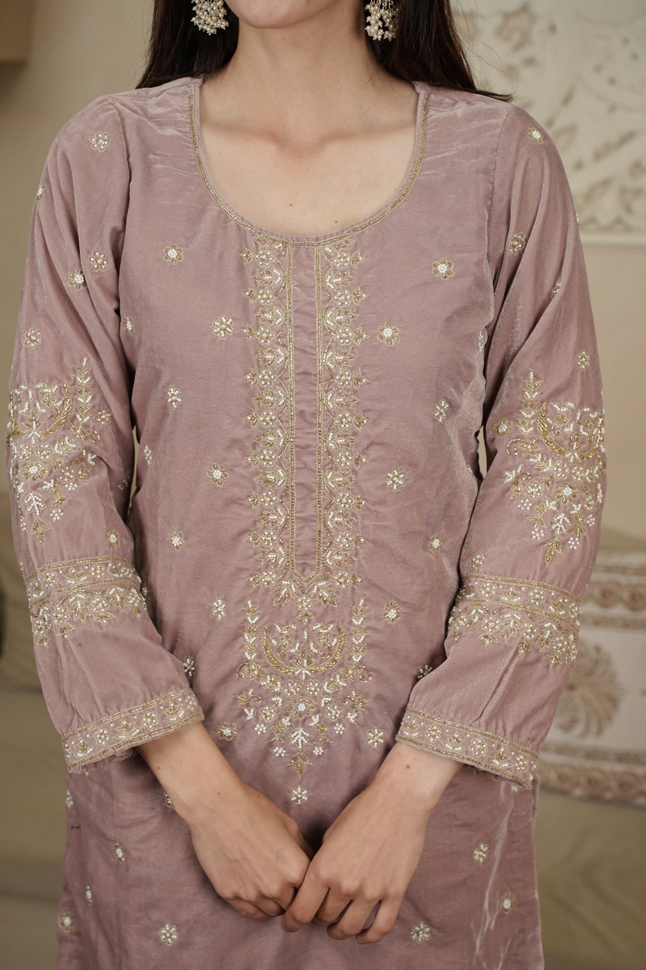 Image of Mehr-E-Mauve Festive Set