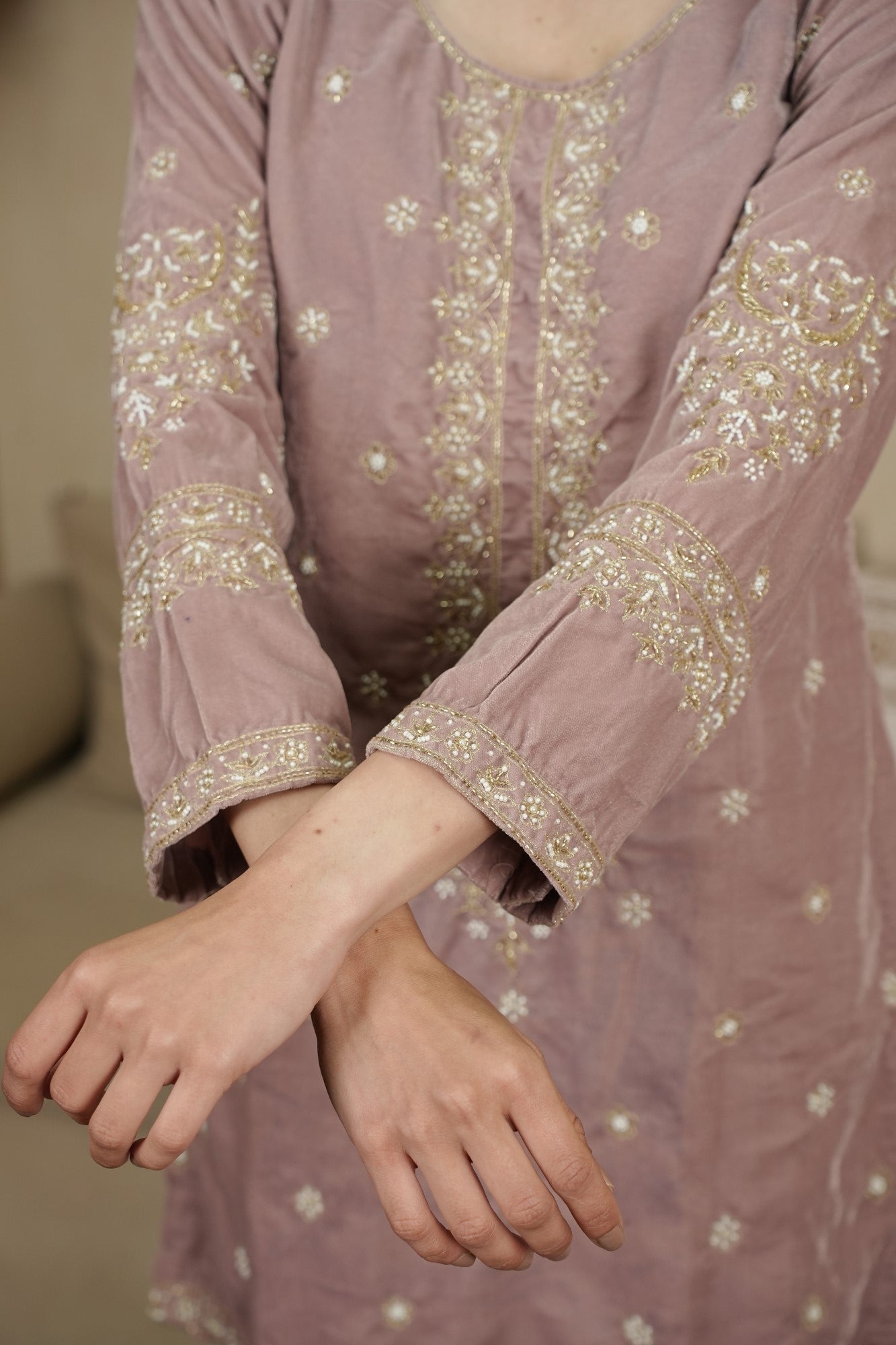 Image of Mehr-E-Mauve Festive Set
