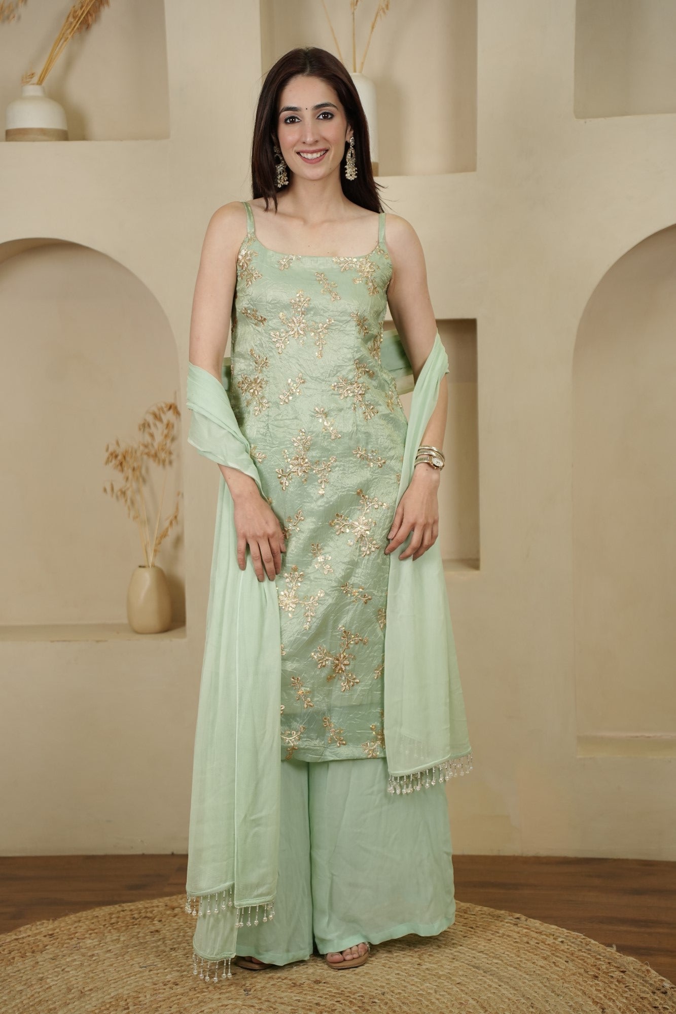 Image of Mint Gulnaal Set