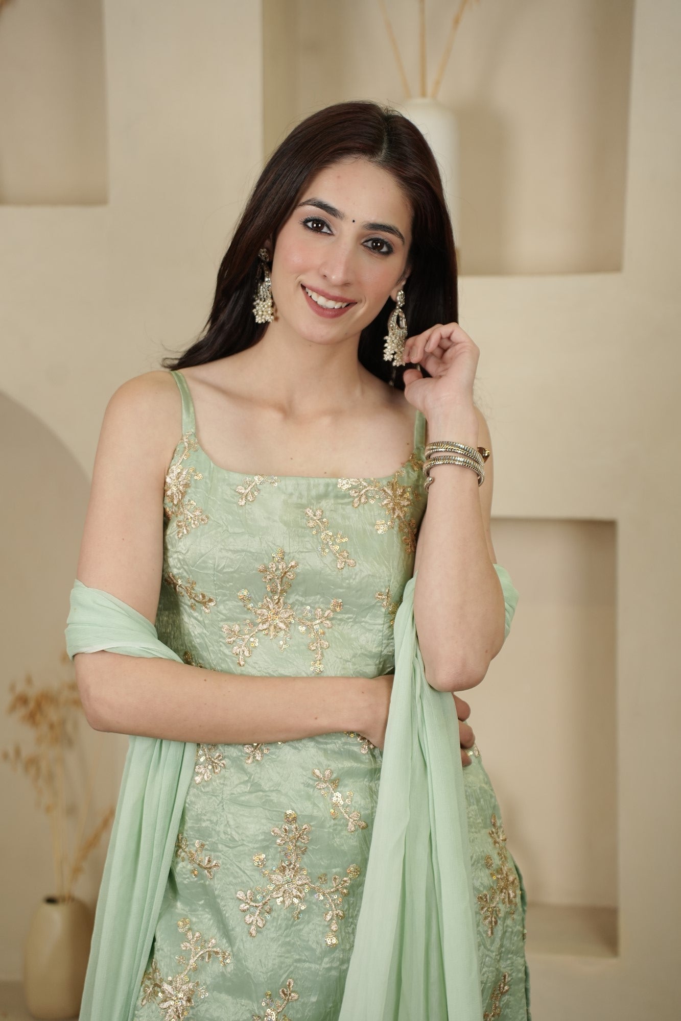 Image of Mint Gulnaal Set
