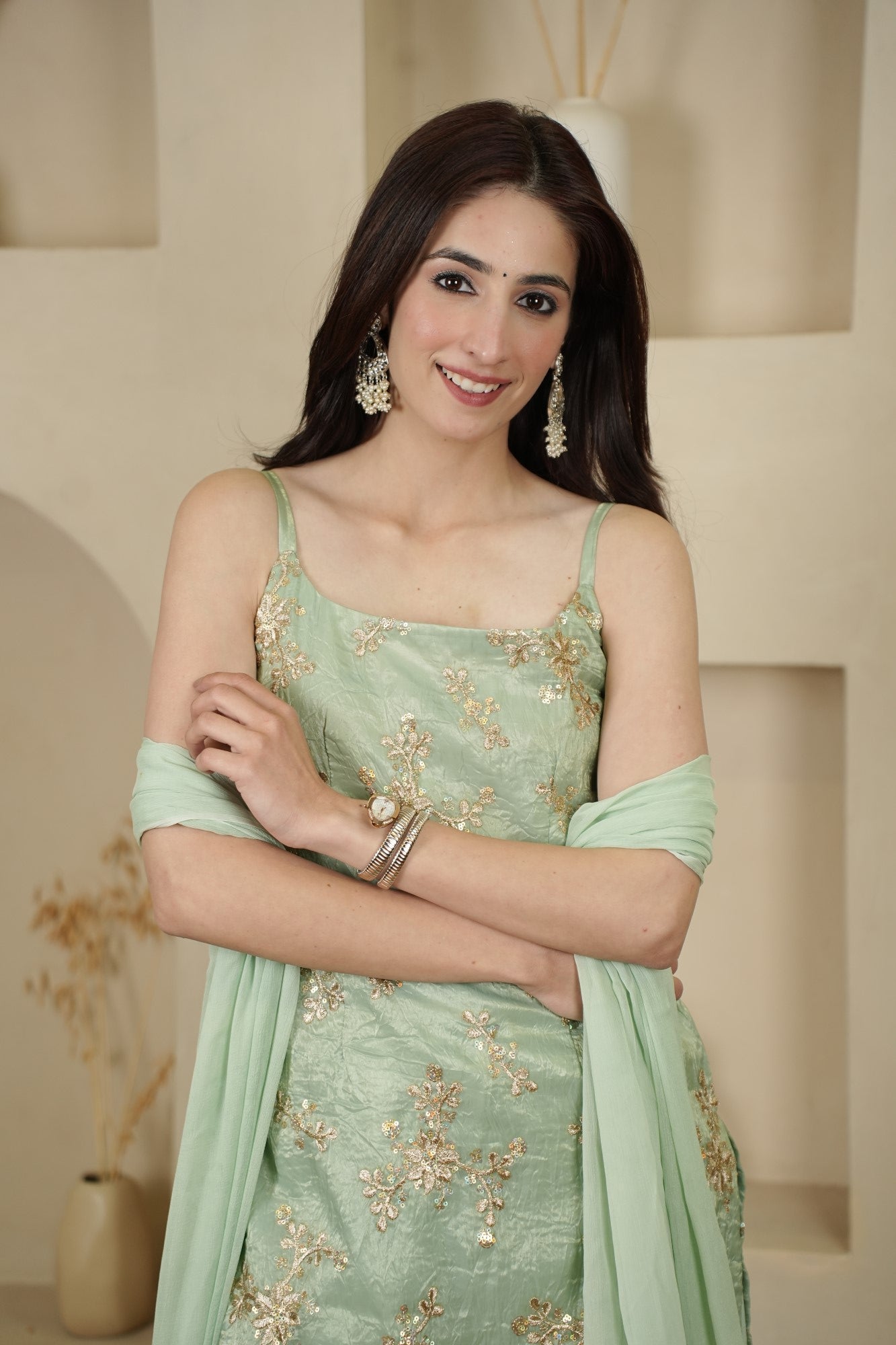 Image of Mint Gulnaal Set