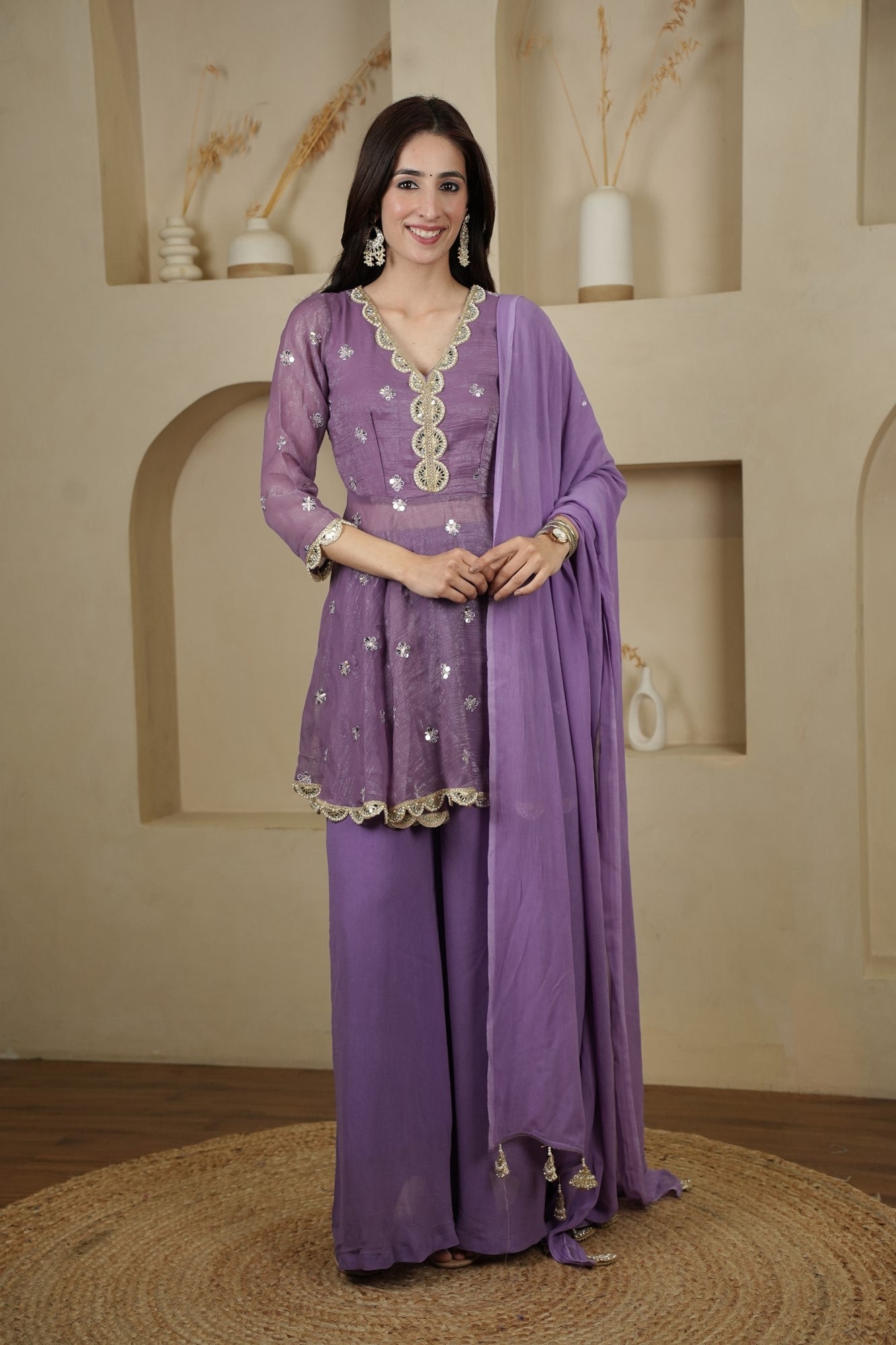 Image of Lavanya Lilac Set