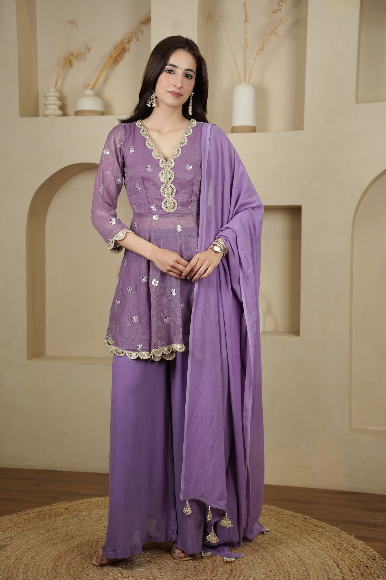 Image of Lavanya Lilac Set