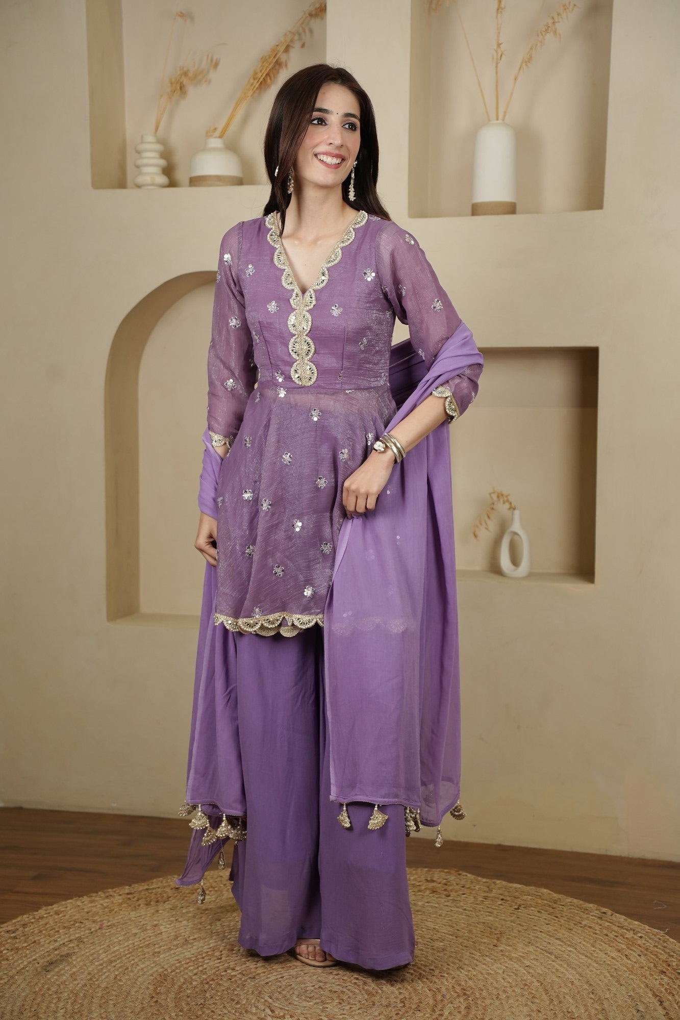 Image of Lavanya Lilac Set