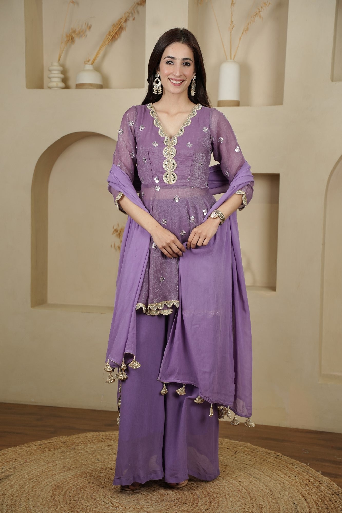 Image of Lavanya Lilac Set