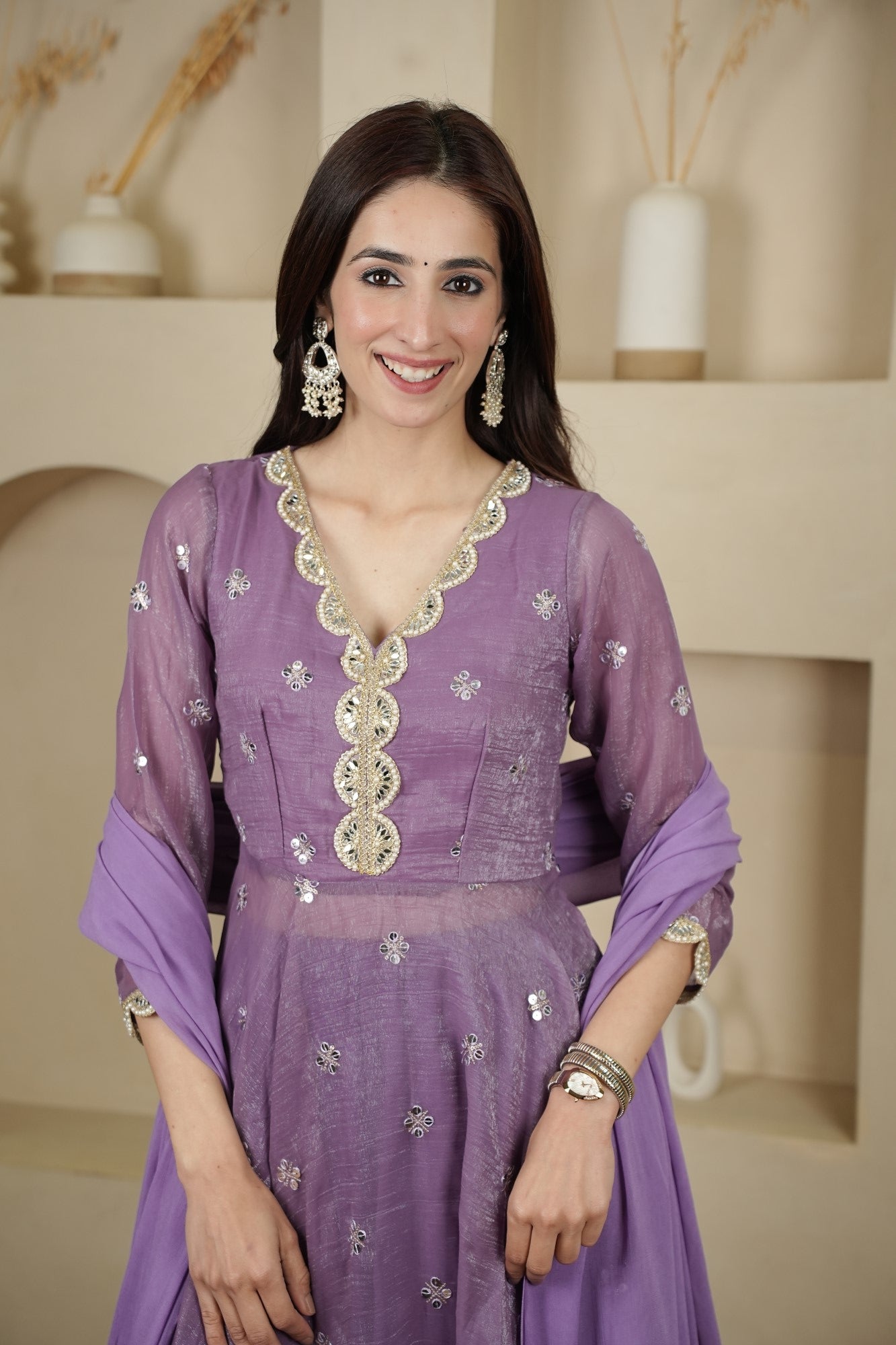 Image of Lavanya Lilac Set
