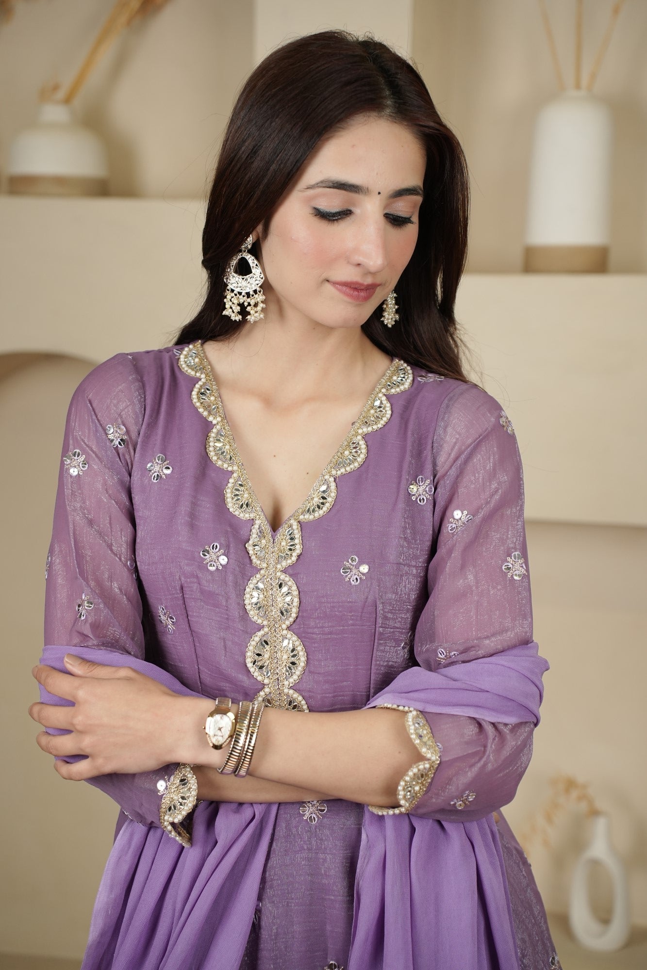 Image of Lavanya Lilac Set