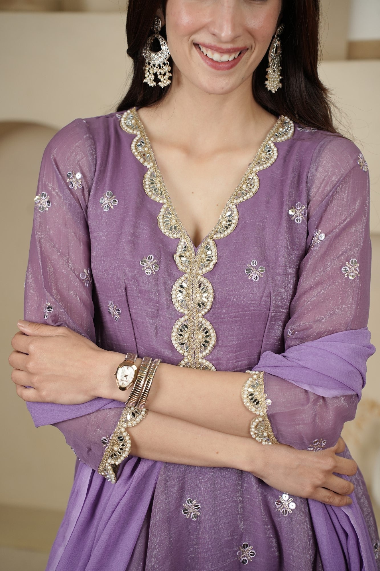 Image of Lavanya Lilac Set