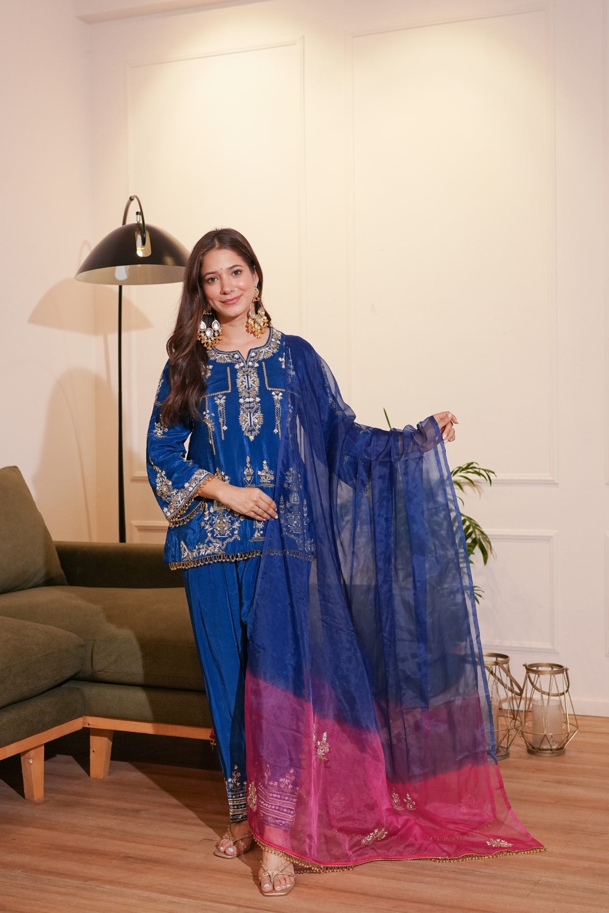 Image of Blue Farshi Set