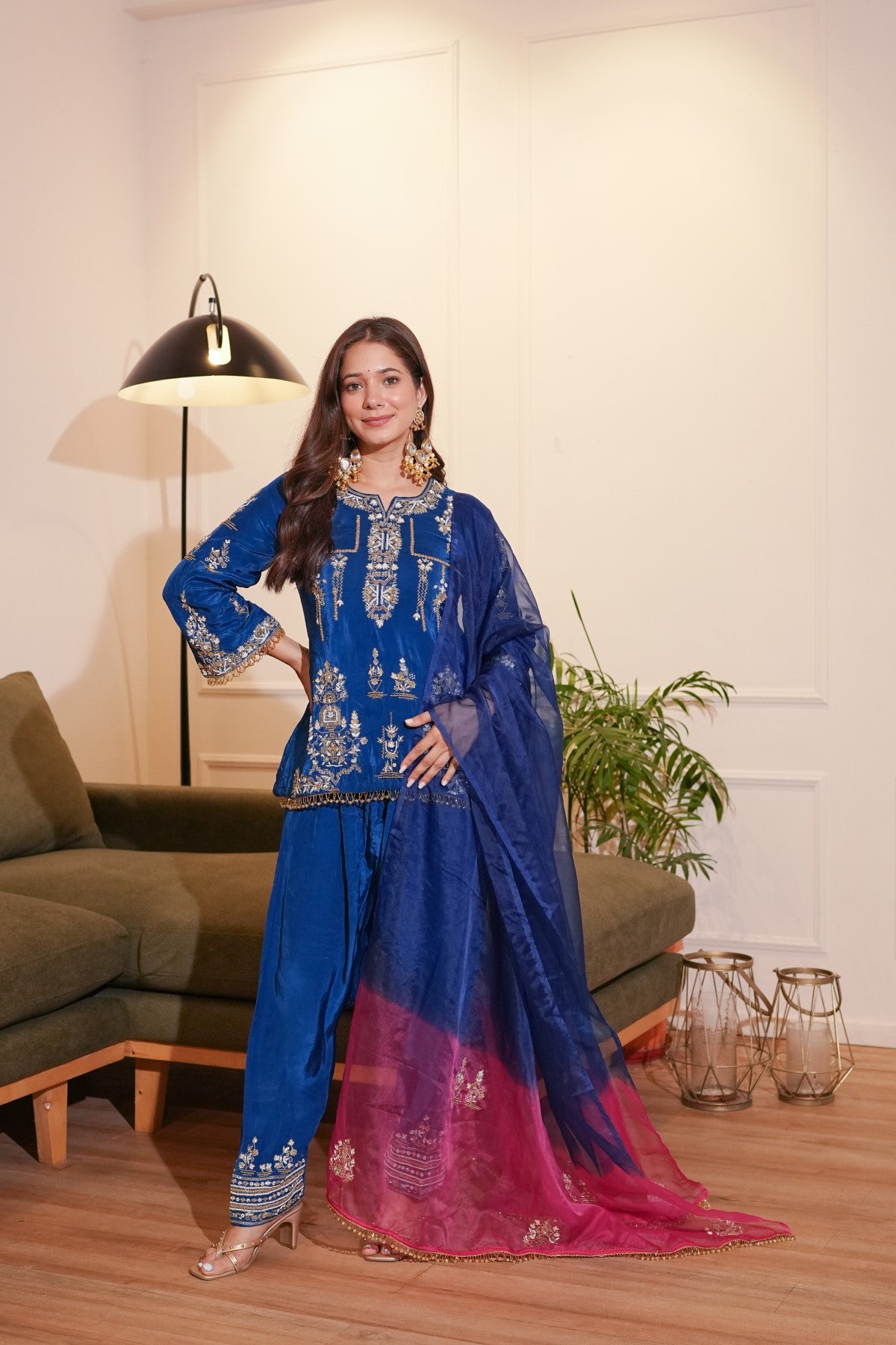 Image of Blue Farshi Set