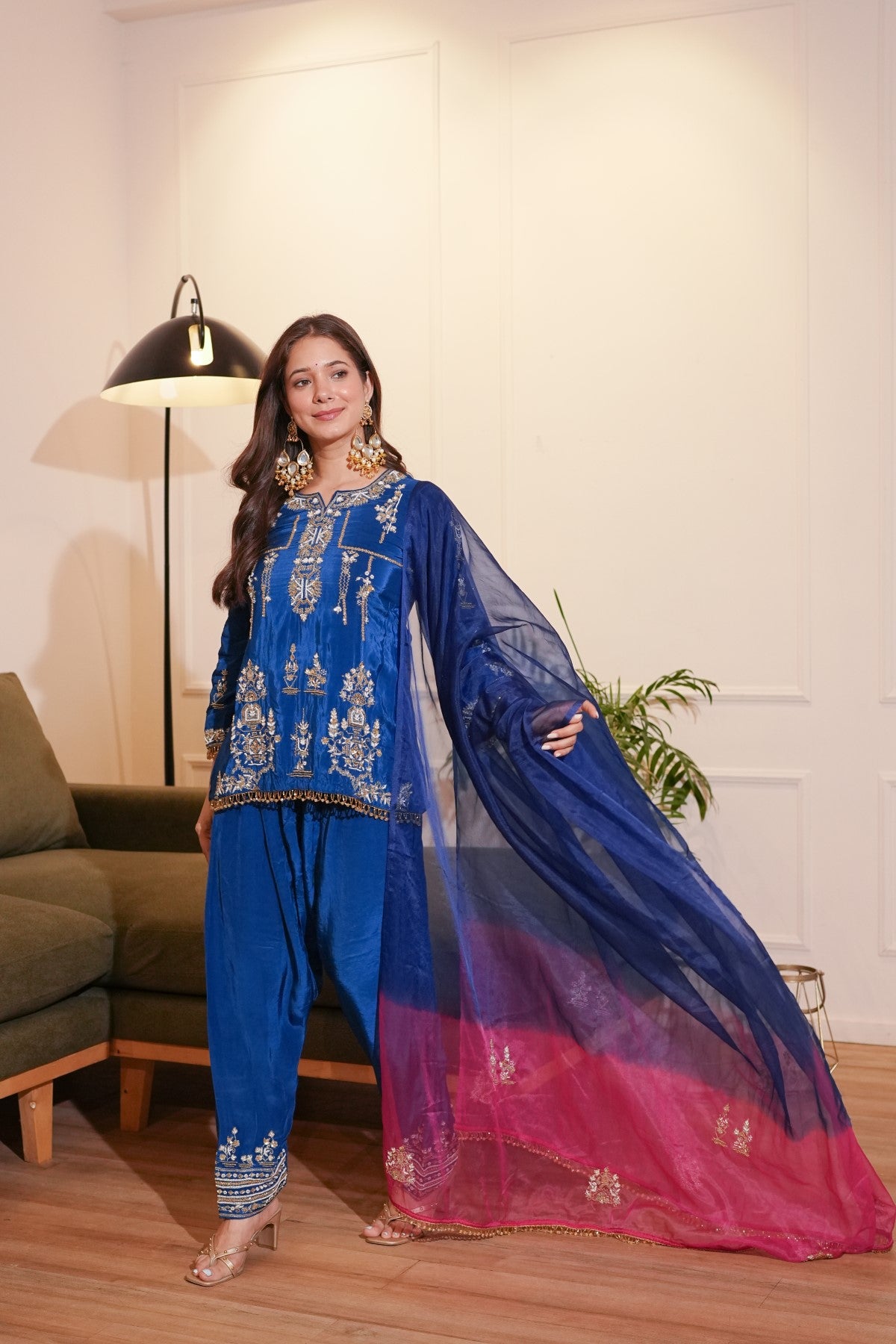 Image of Blue Farshi Set
