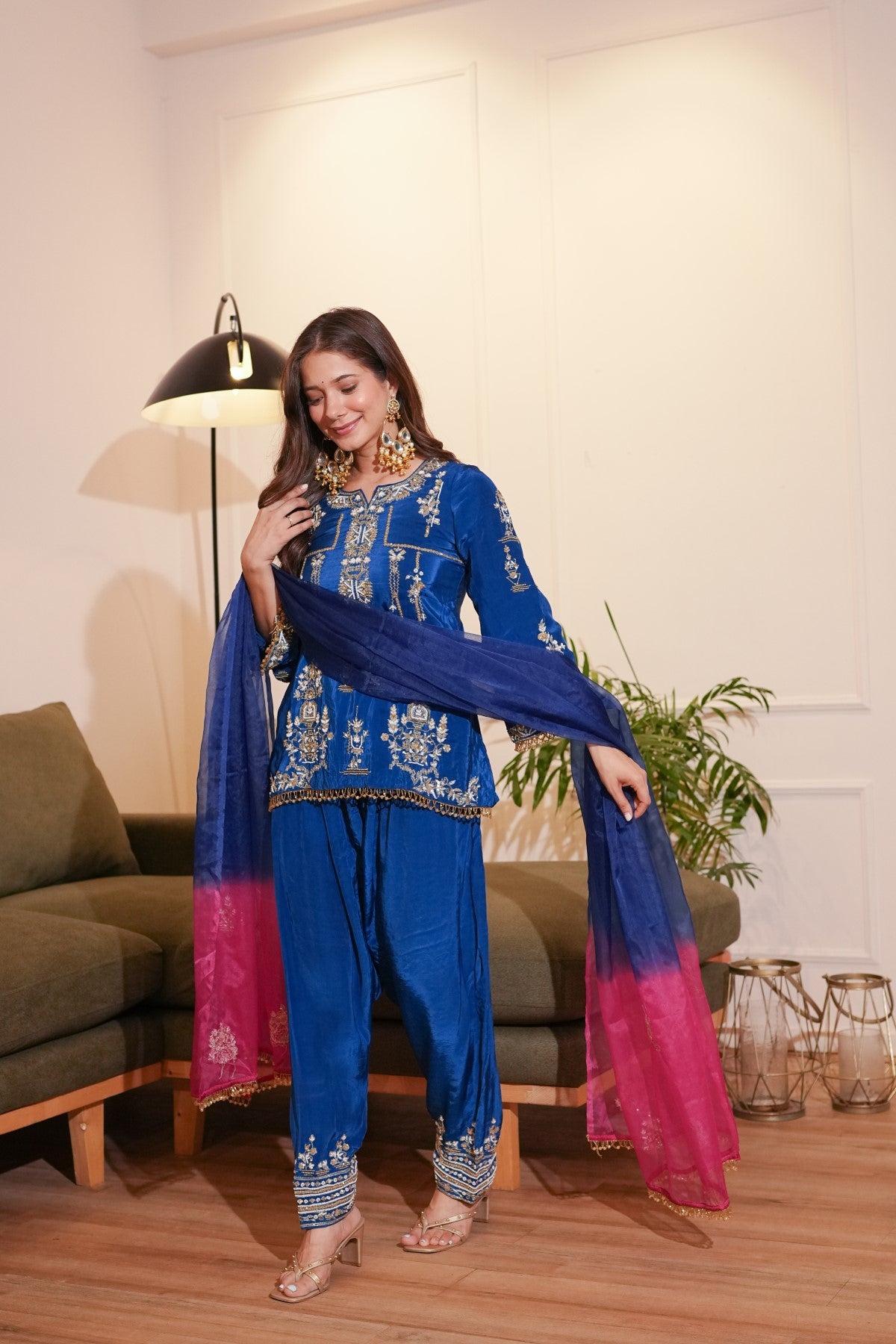 Image of Blue Farshi Set