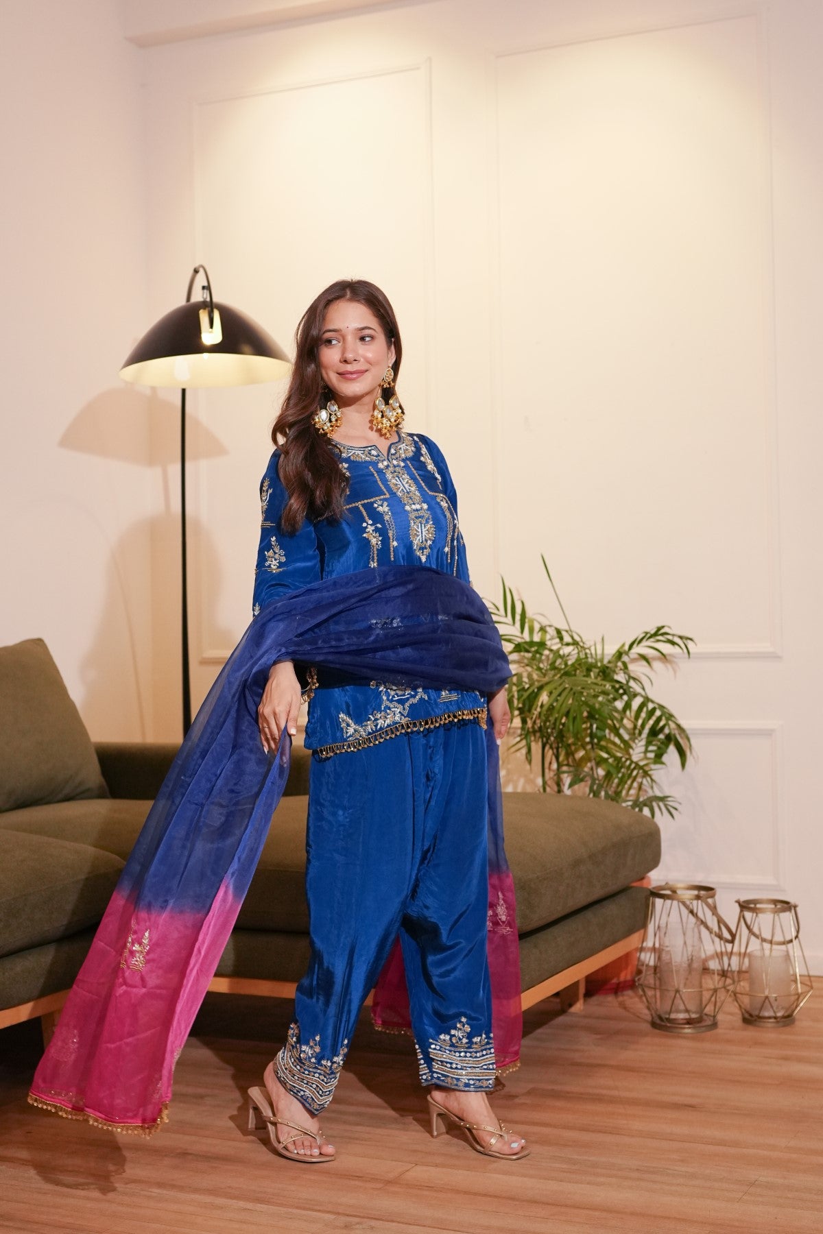 Image of Blue Farshi Set