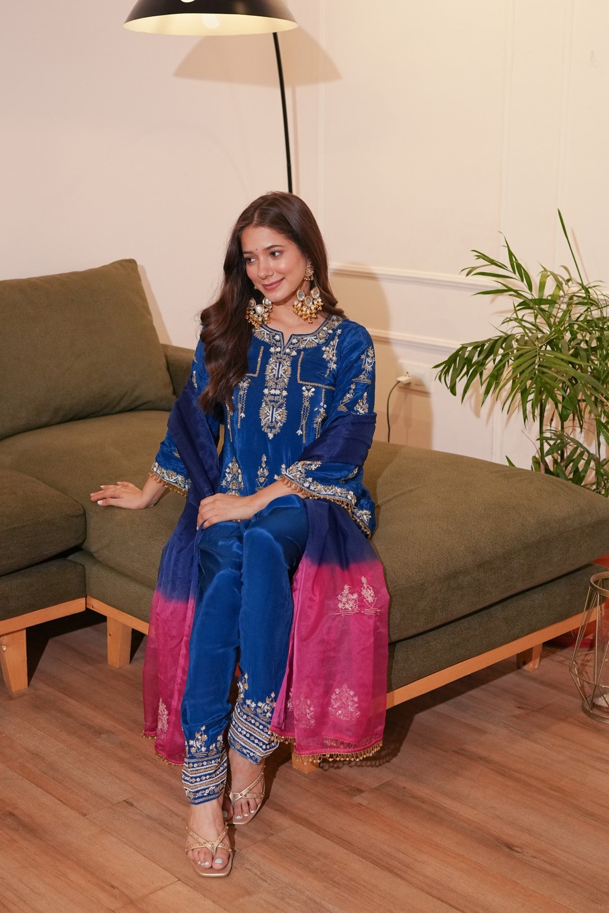Image of Blue Farshi Set