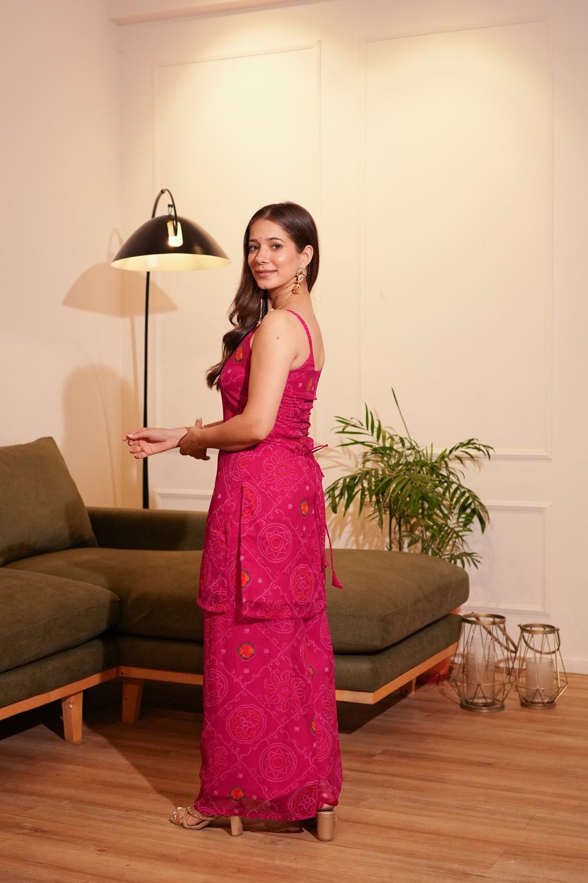 Image of Pink Bandhani Co-ord