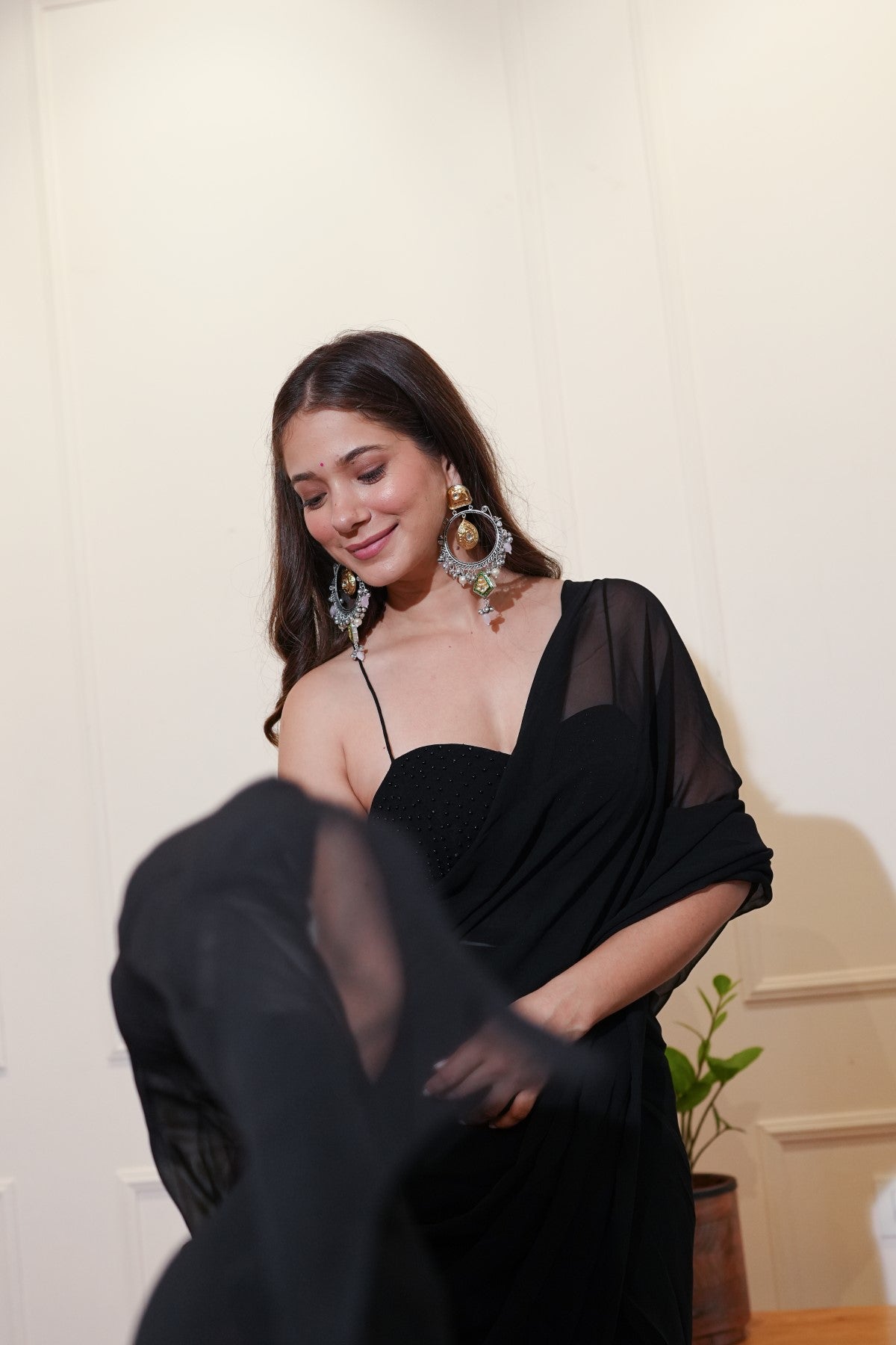 Image of Black Saree