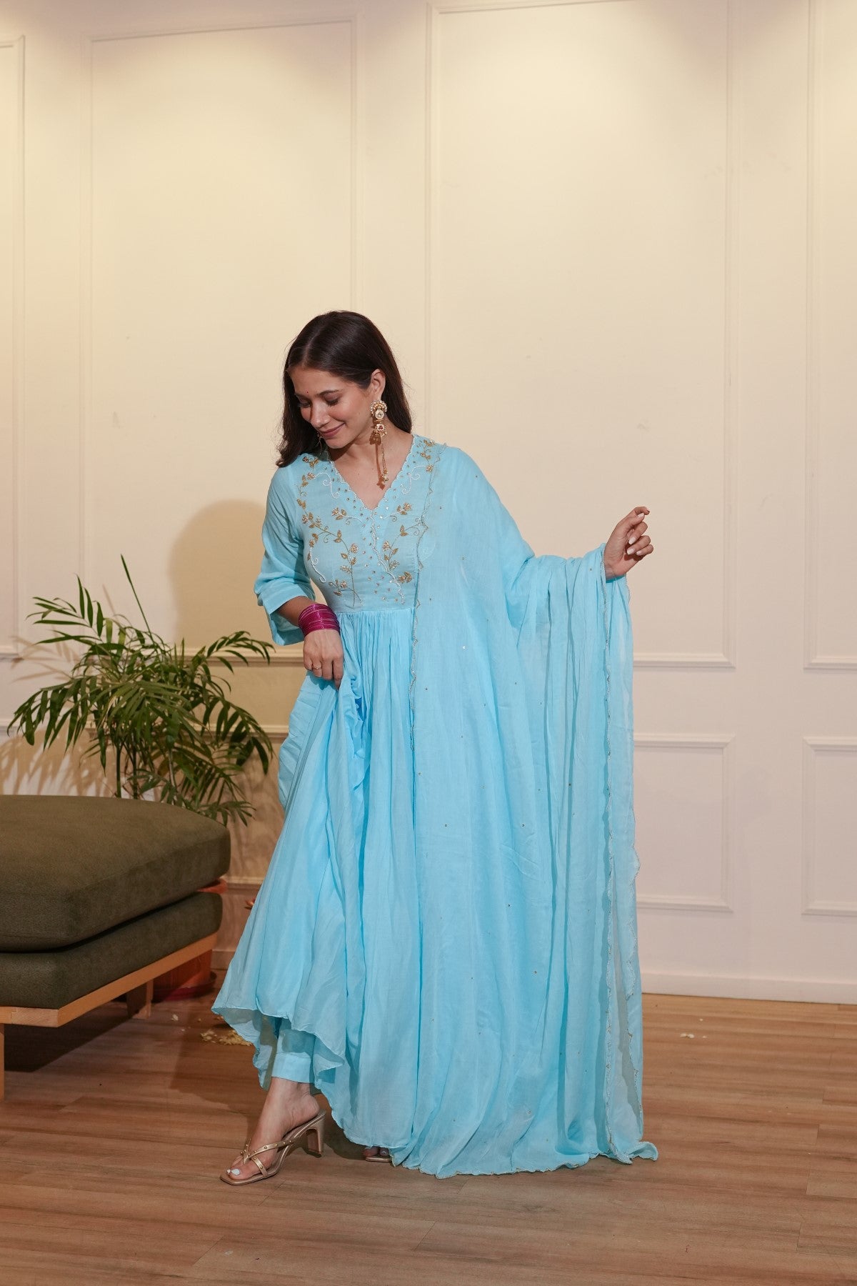 Image of Blue Mulmul Set