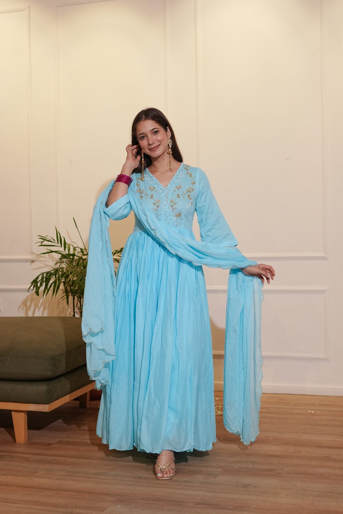 Image of Blue Mulmul Set