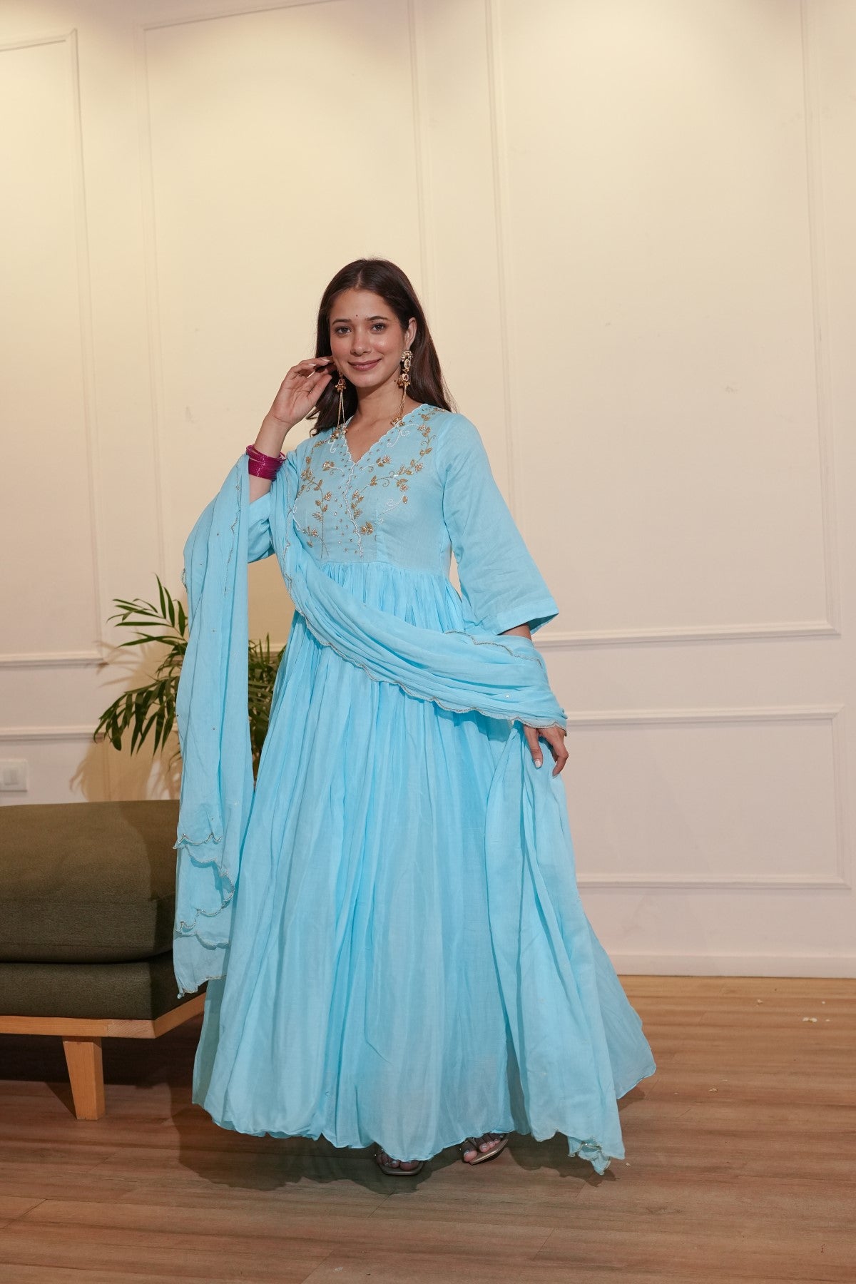 Image of Blue Mulmul Set
