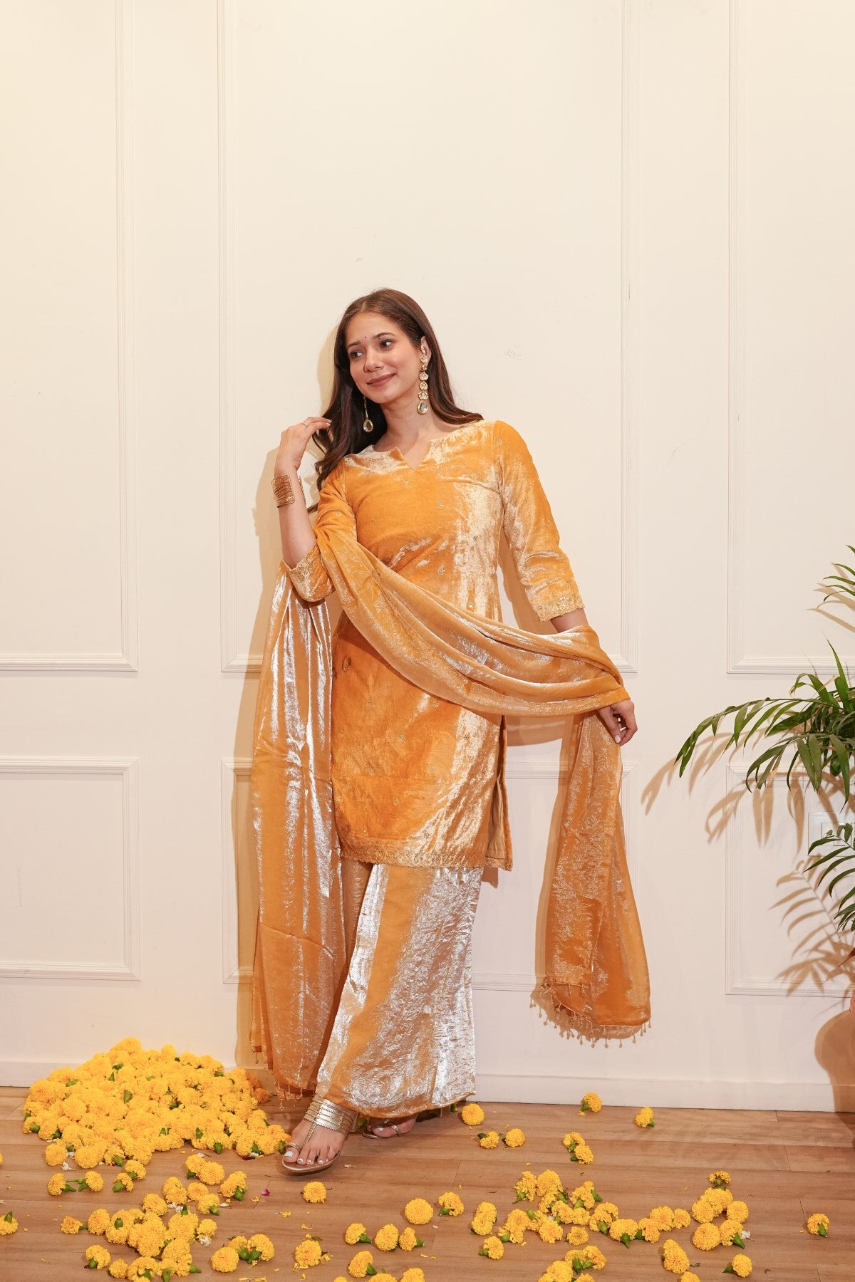 Image of Golden Velvet Set