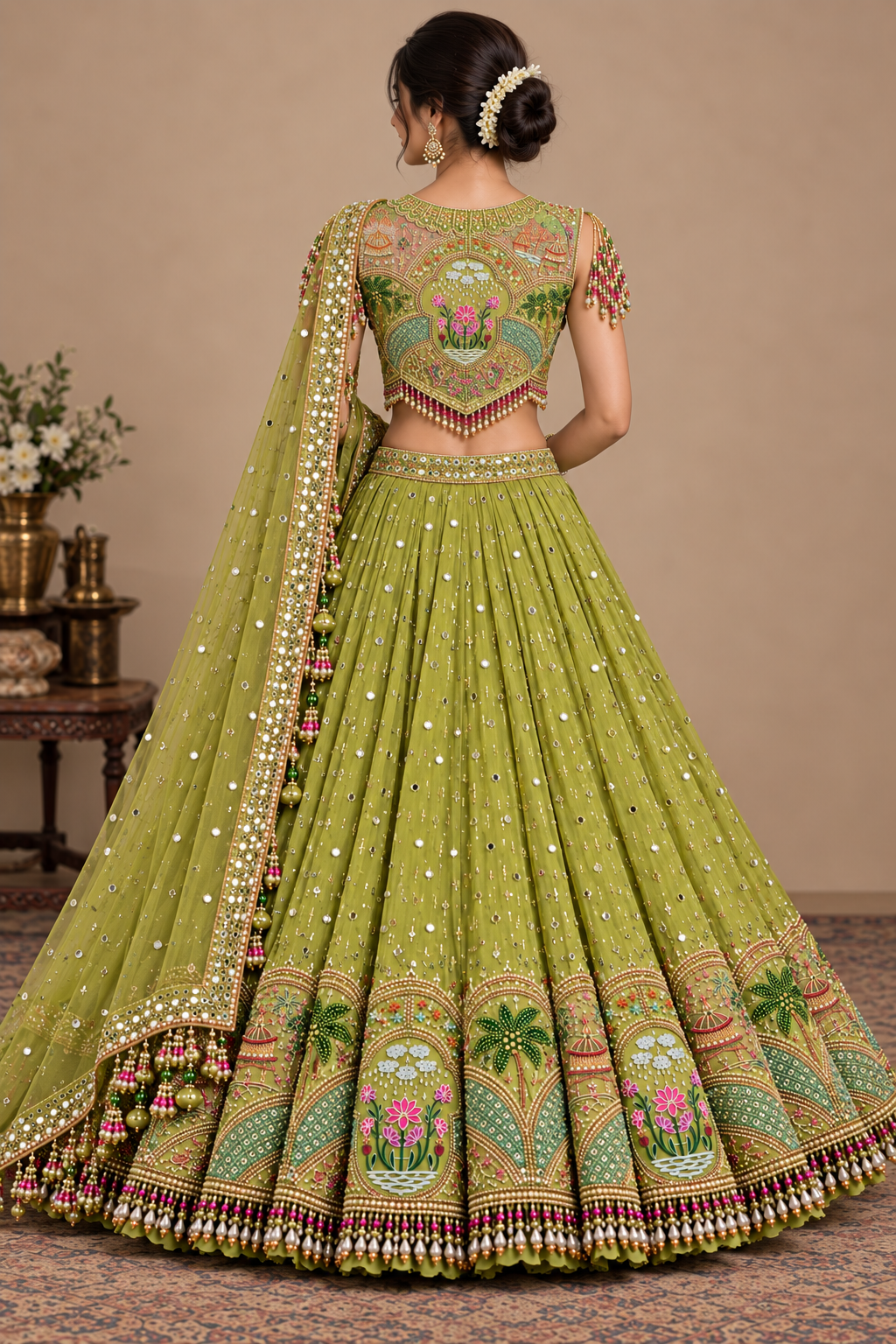 Image of Zahira Mirror Lehenga
