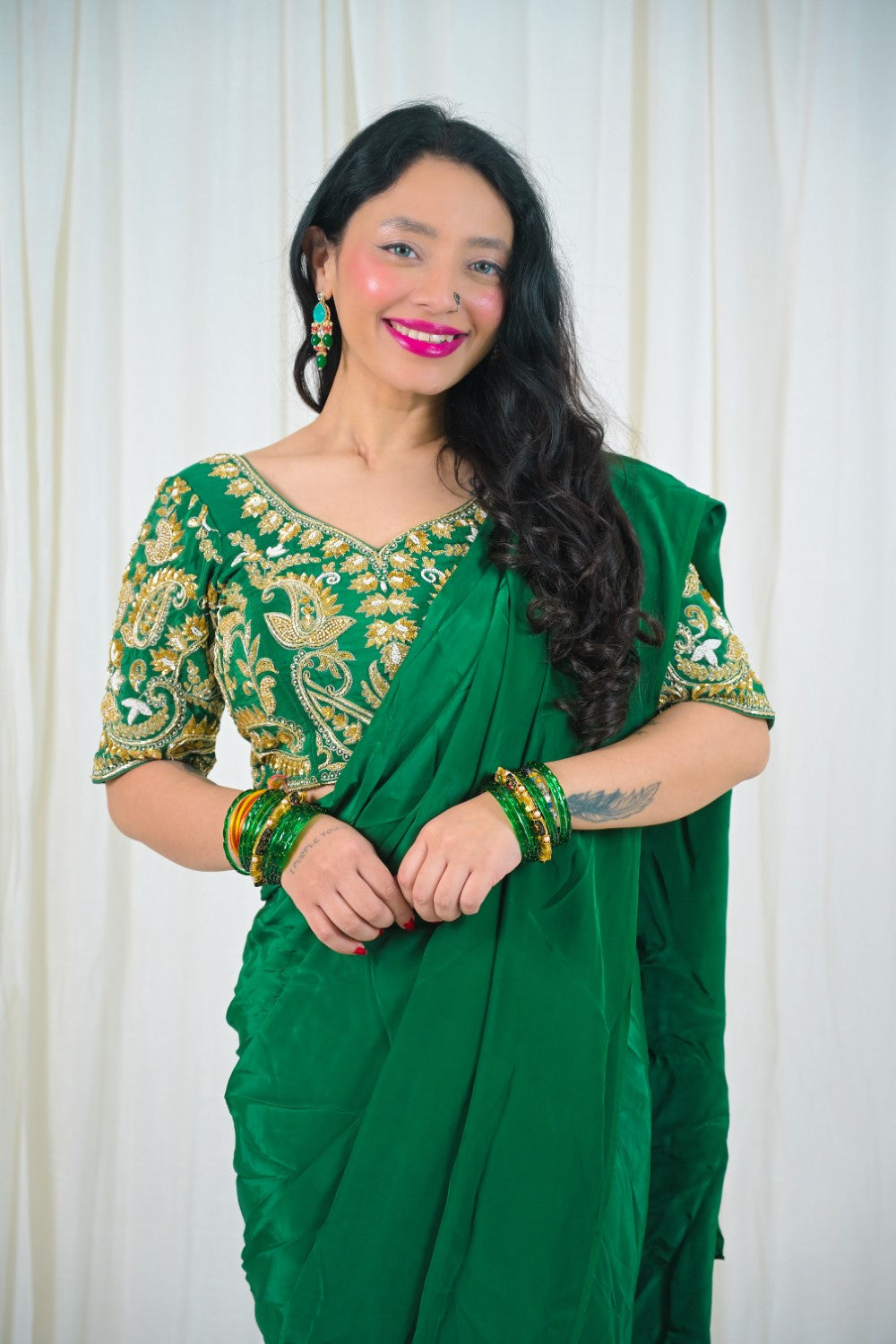 Image of Emerald Rajsi Saree