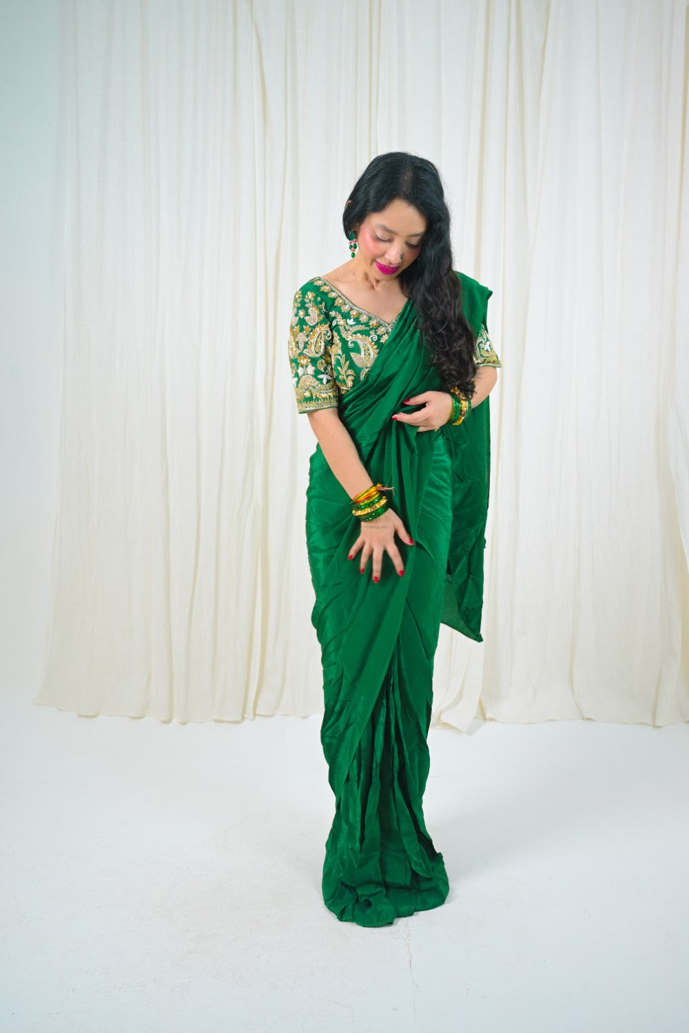 Image of Emerald Rajsi Saree