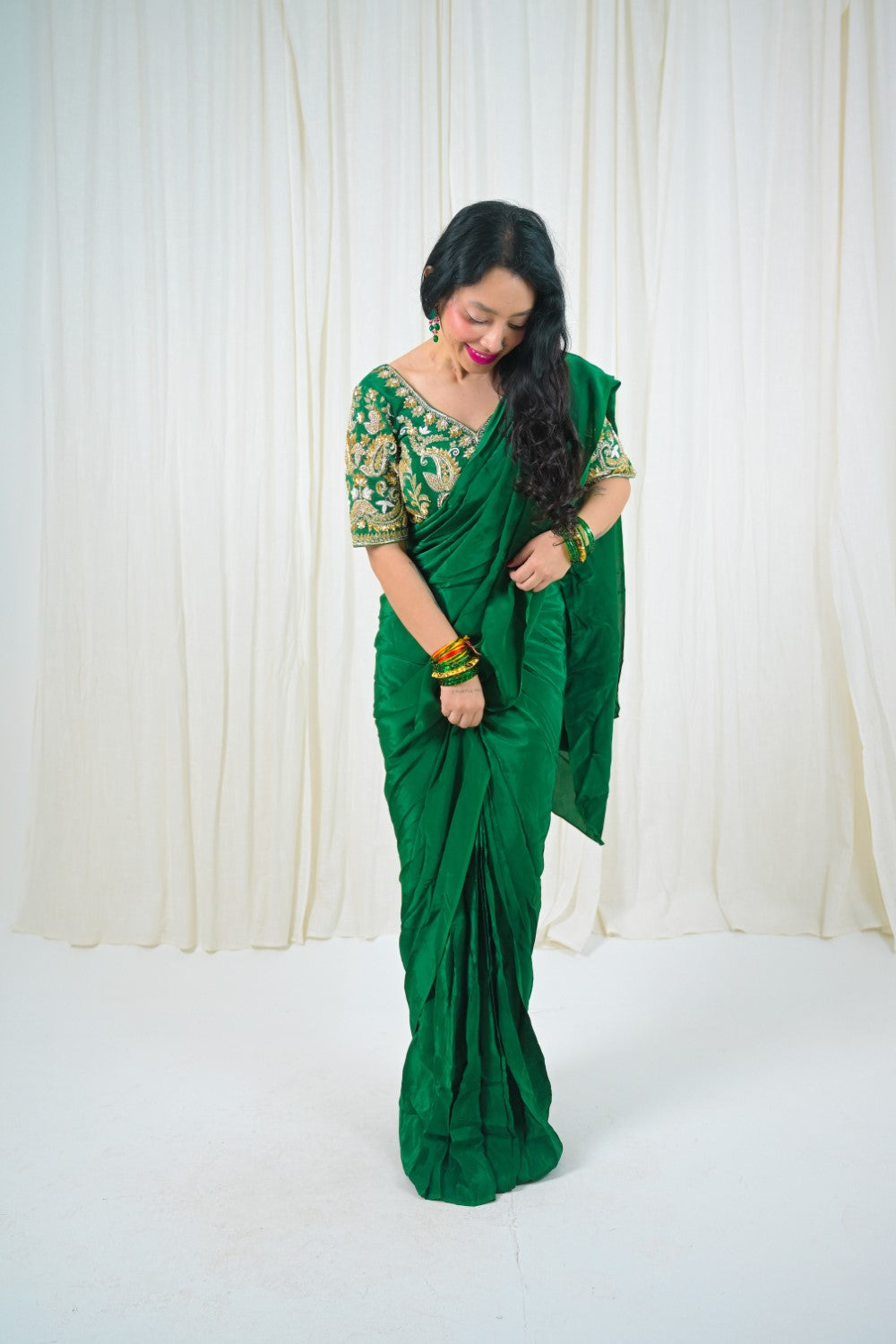 Image of Emerald Rajsi Saree