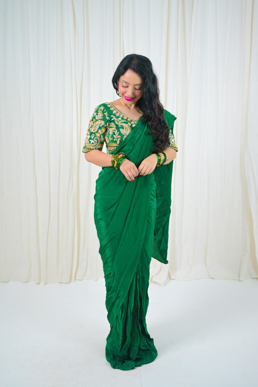 Image of Emerald Rajsi Saree