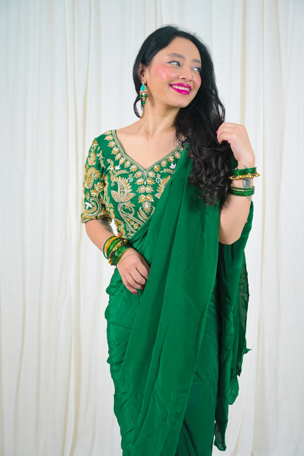 Image of Emerald Rajsi Saree