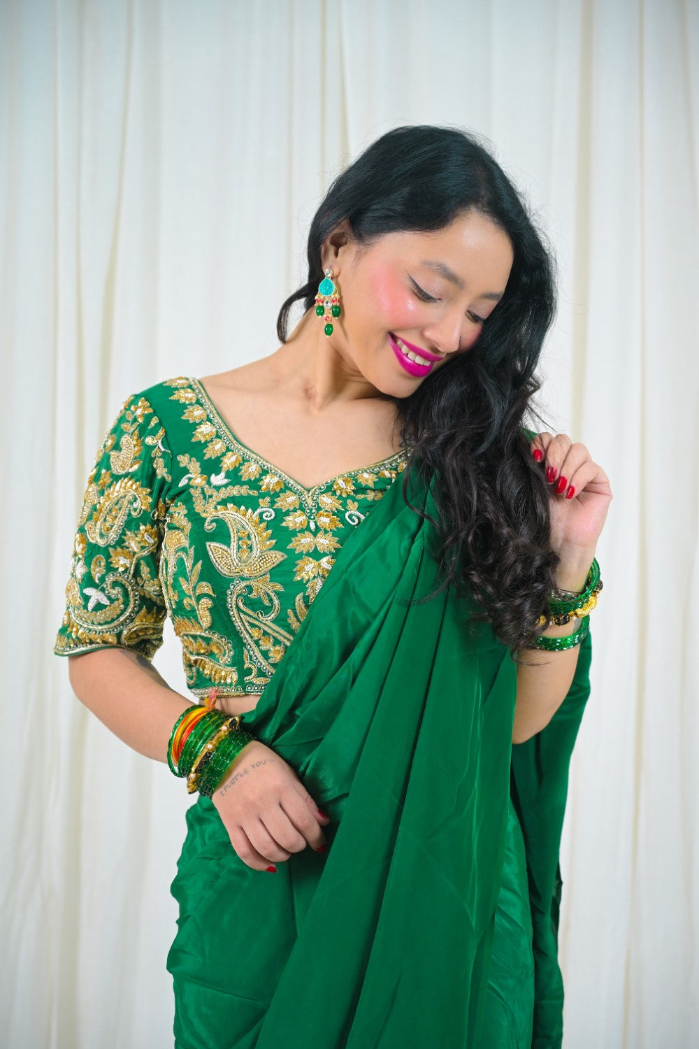 Image of Emerald Rajsi Saree
