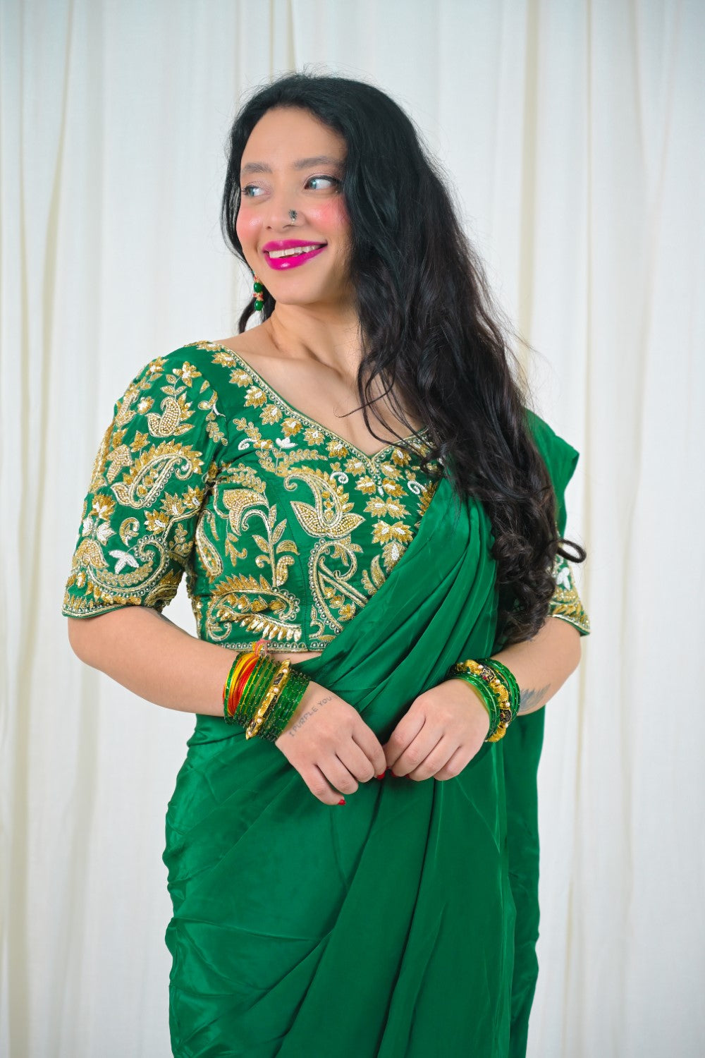 Image of Emerald Rajsi Saree