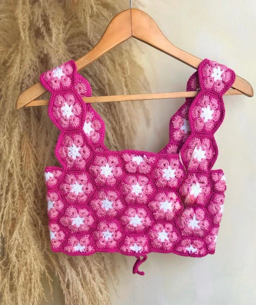 Image of Blush Bloom Crochet Top