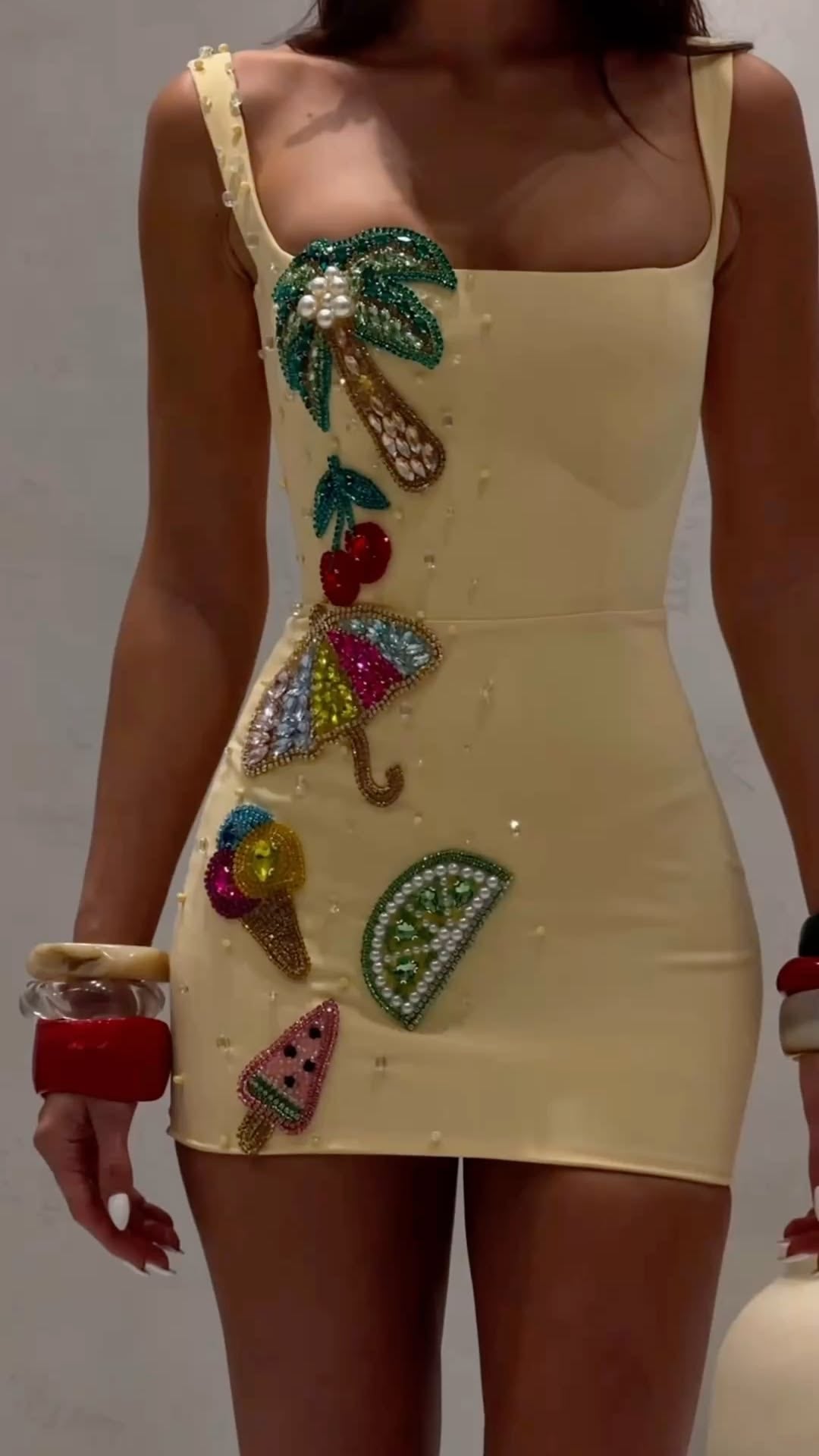 Image of Limoncello Tropic Mini Dress