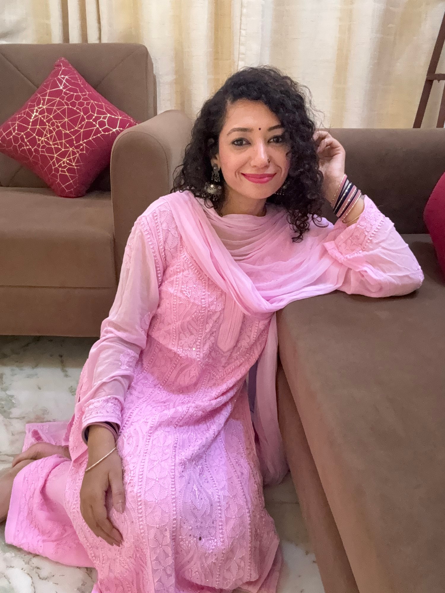 Image of Kashish  Pink Kurta Set