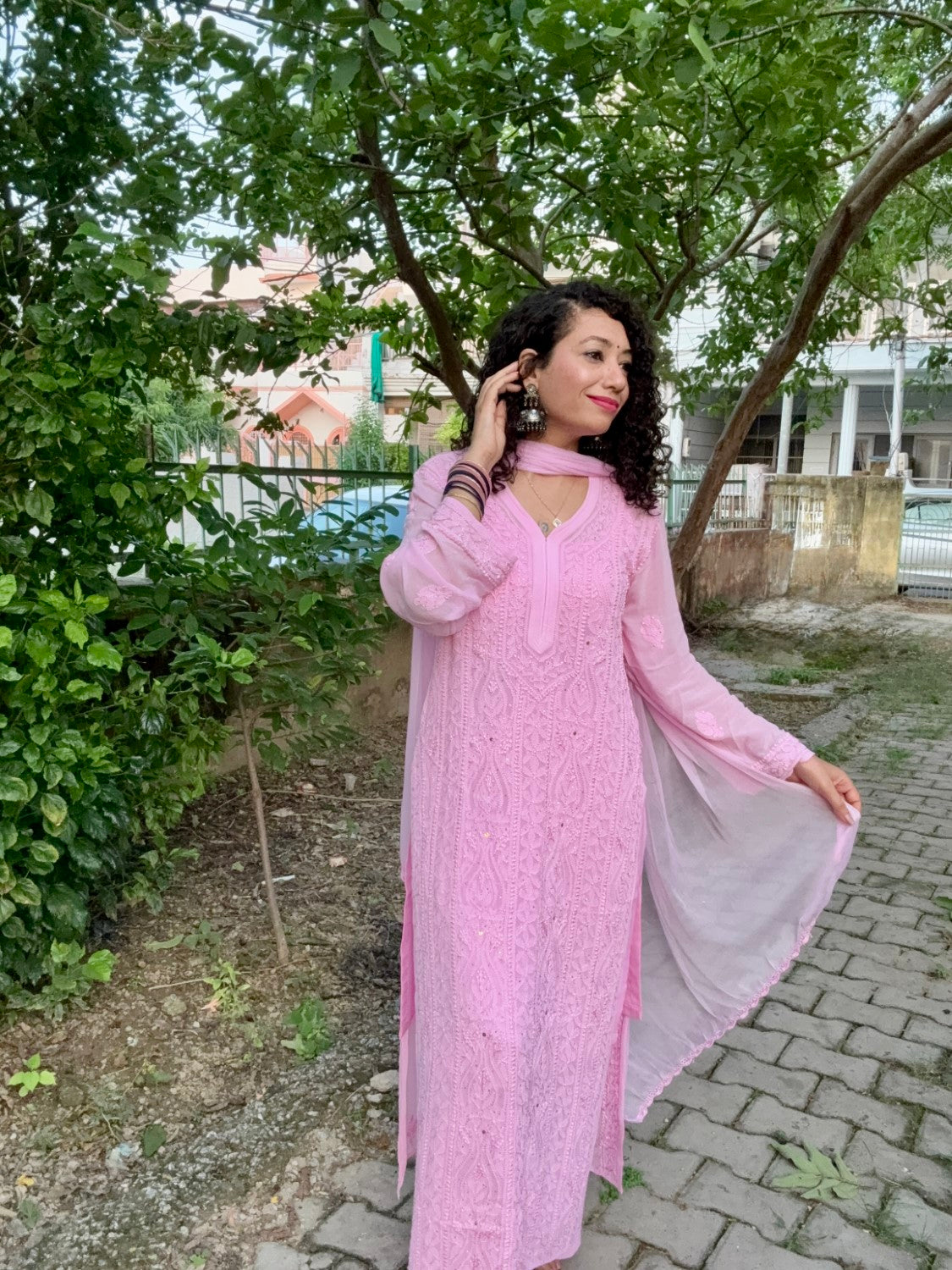 Image of Kashish  Pink Kurta Set