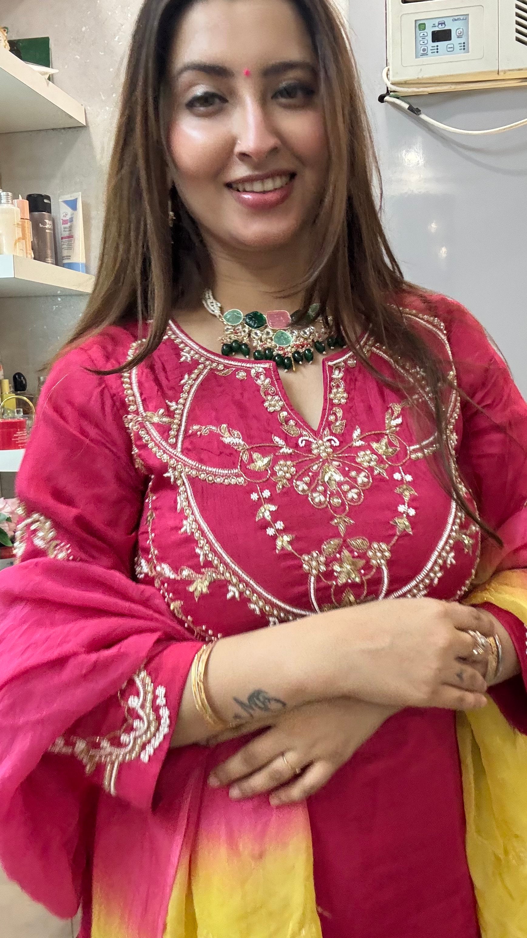 Image of Surya Gulab Suit Set