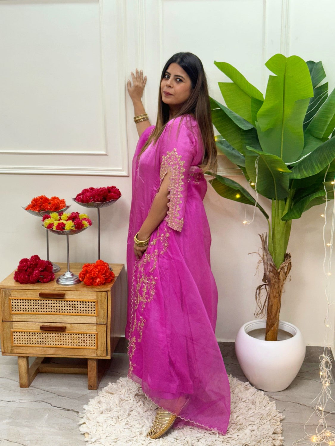 Image of Magenta Kurta set