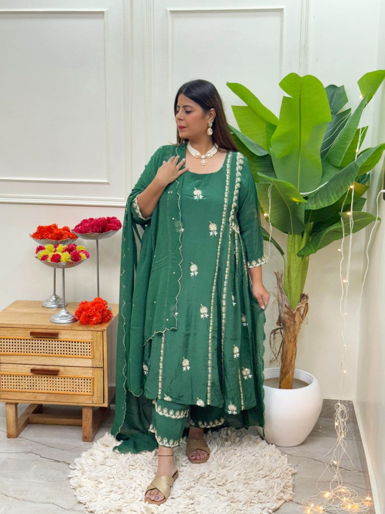 Image of Sufi Green Kurta set