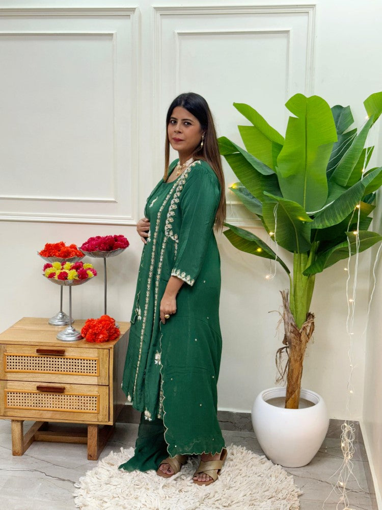 Image of Sufi Green Kurta set