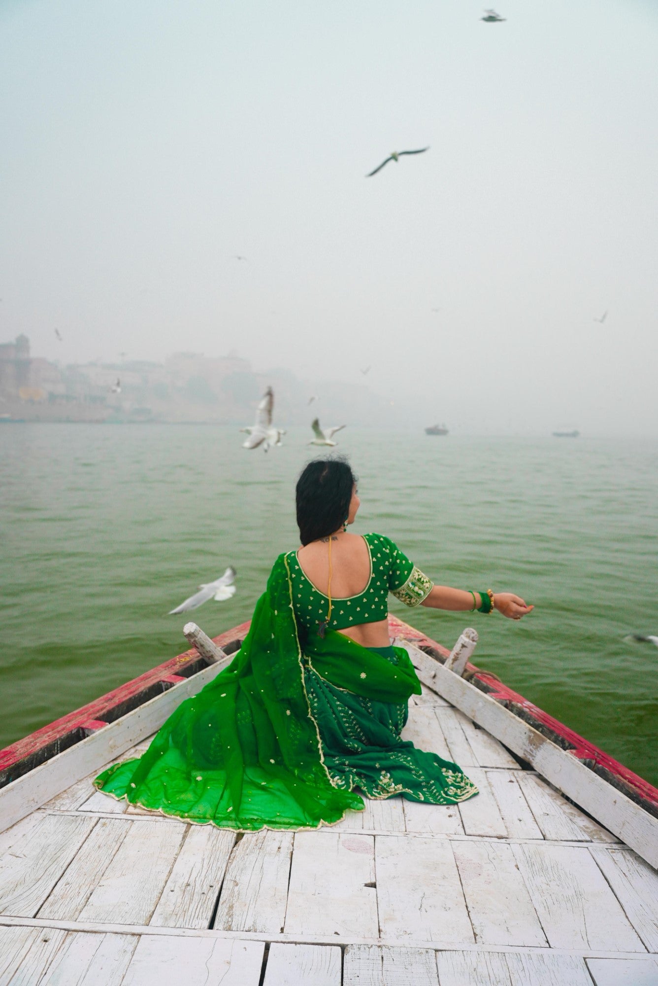 Image of Vanika Green Lehenga